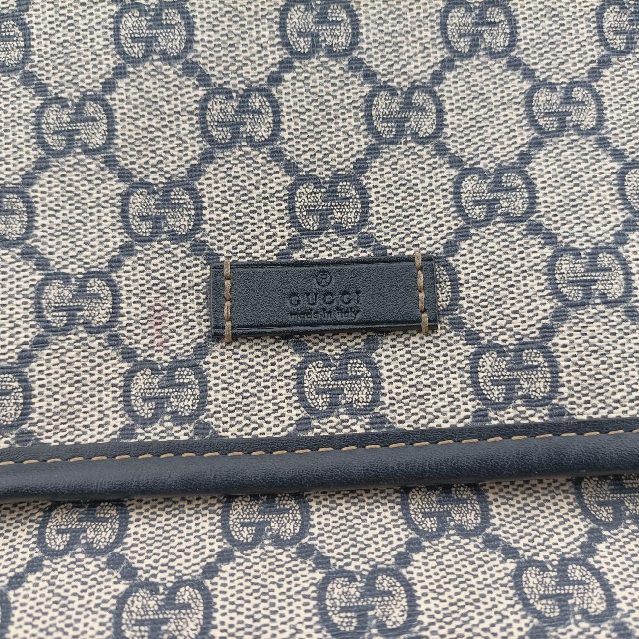 Pre-owned Gucci GG Plus Messenger Brown×black PVC coated canvas 201732 shoulderbag | stylenewstar