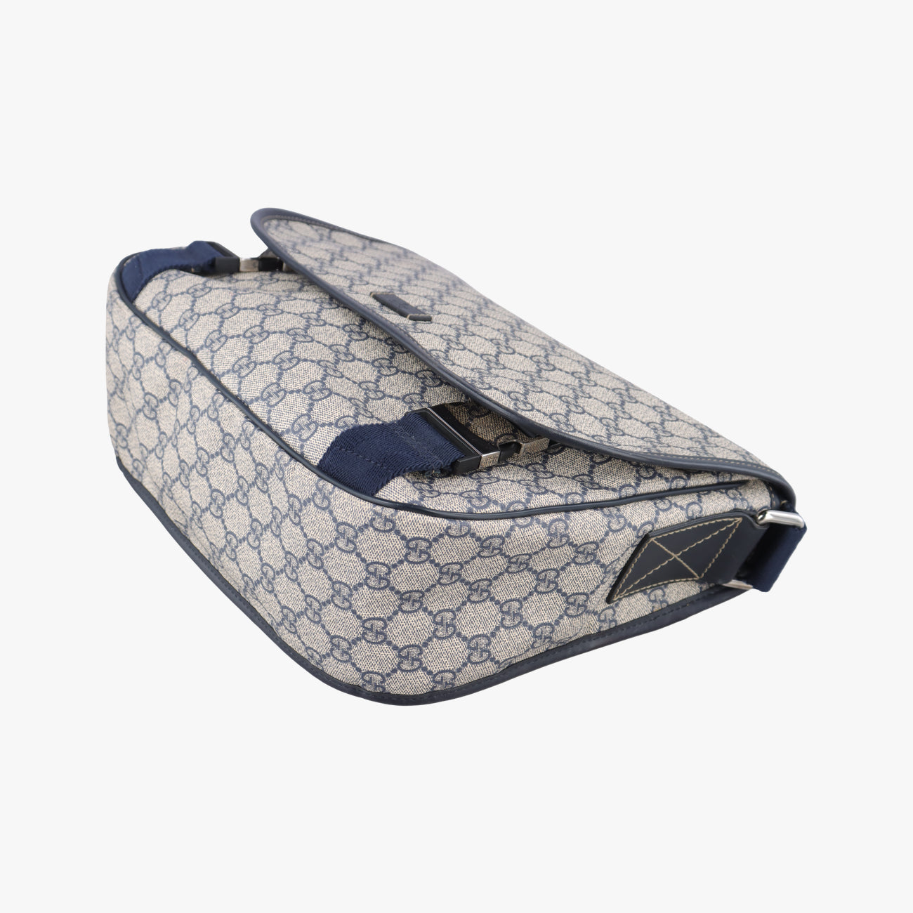 Pre-owned Gucci GG Plus Messenger Brown×black PVC coated canvas 201732 shoulderbag | stylenewstar