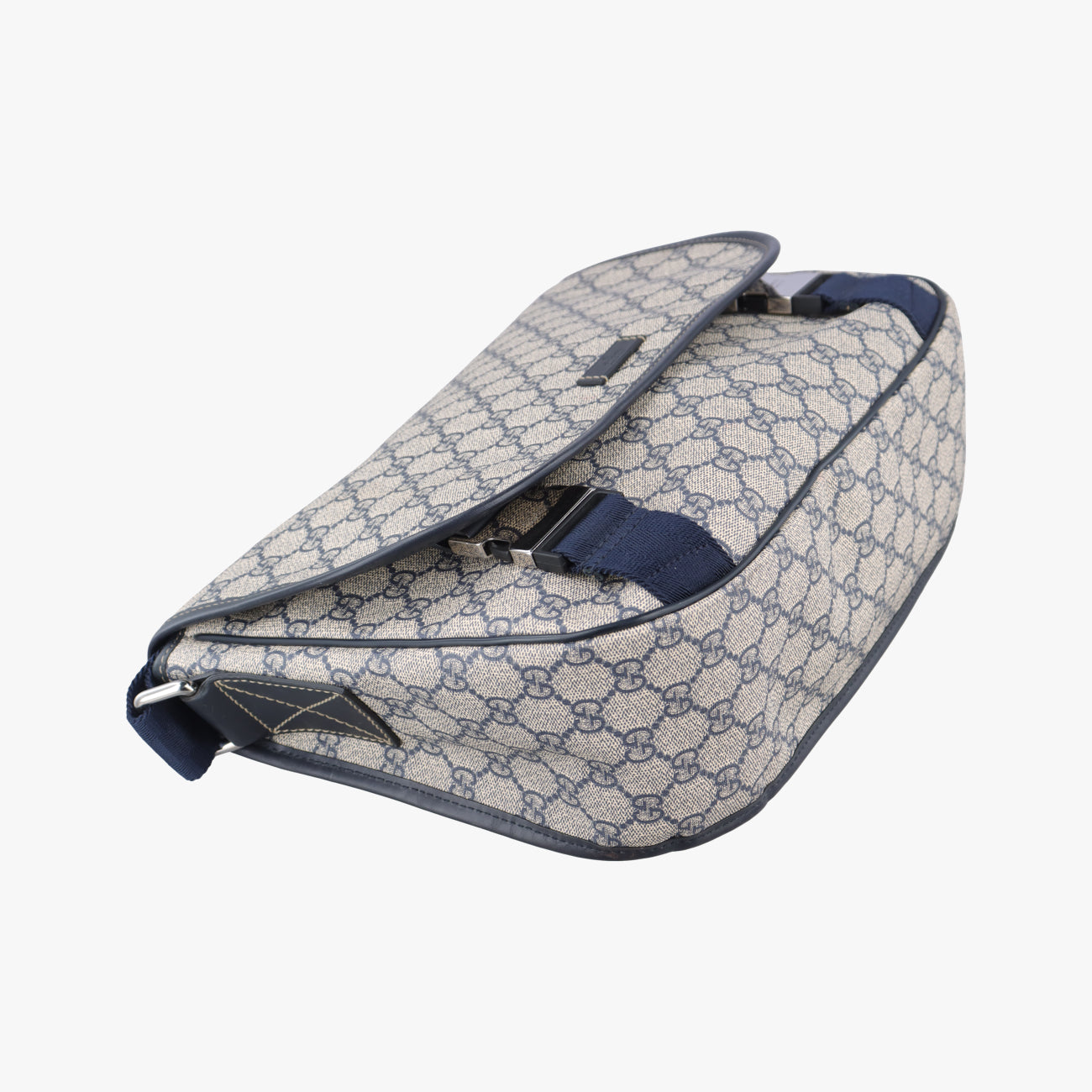 Pre-owned Gucci GG Plus Messenger Brown×black PVC coated canvas 201732 shoulderbag | stylenewstar