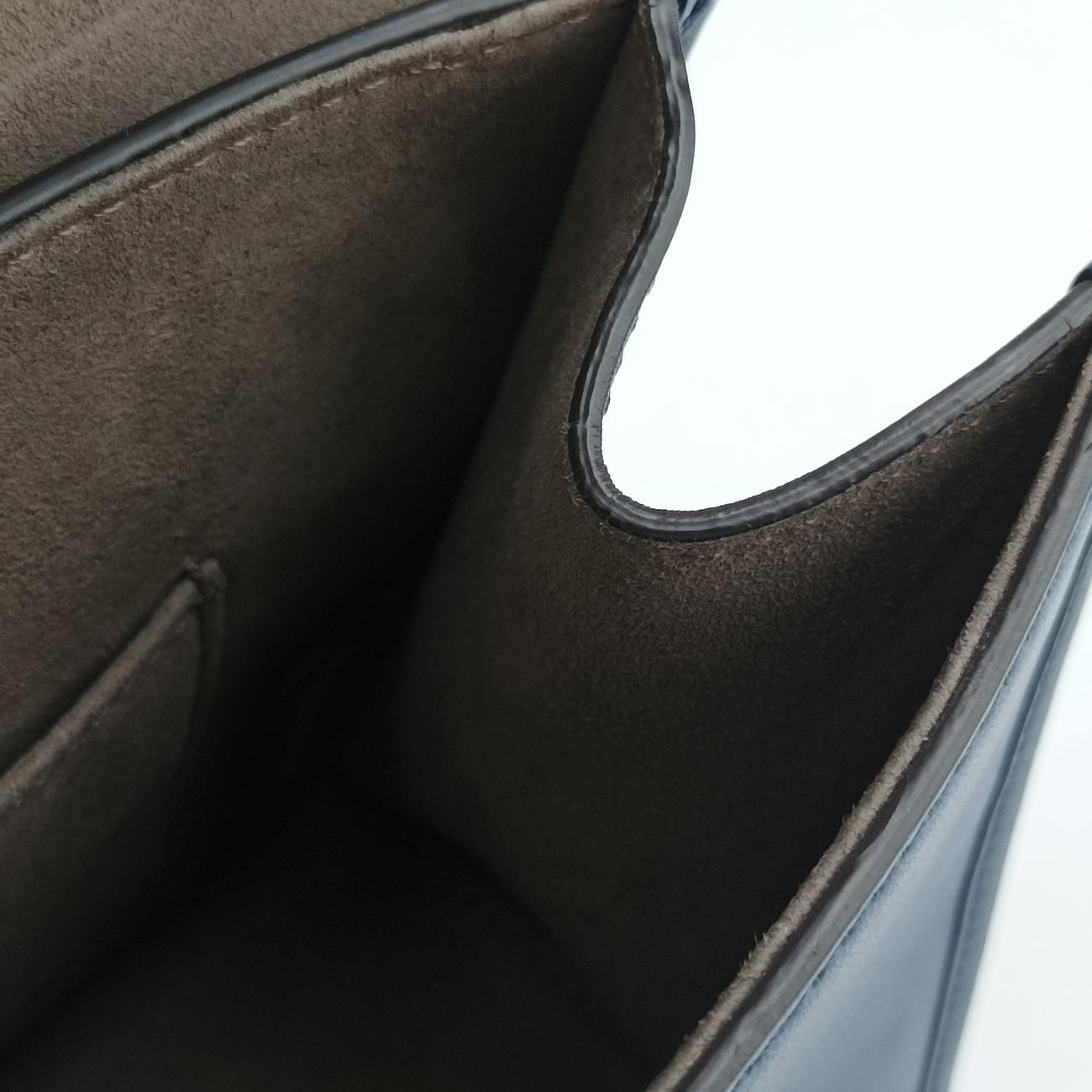 Vintage Fendi KAN I F Navy Leather 8BT286 shoulderbag | stylenewstar