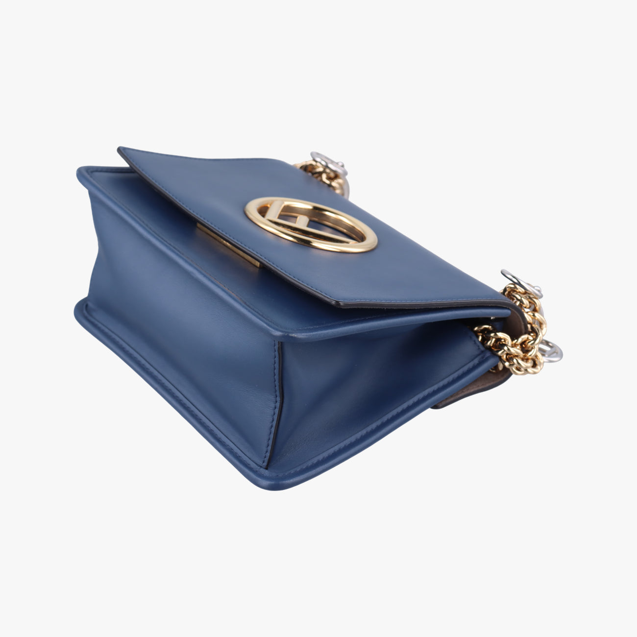 Vintage Fendi KAN I F Navy Leather 8BT286 shoulderbag | stylenewstar