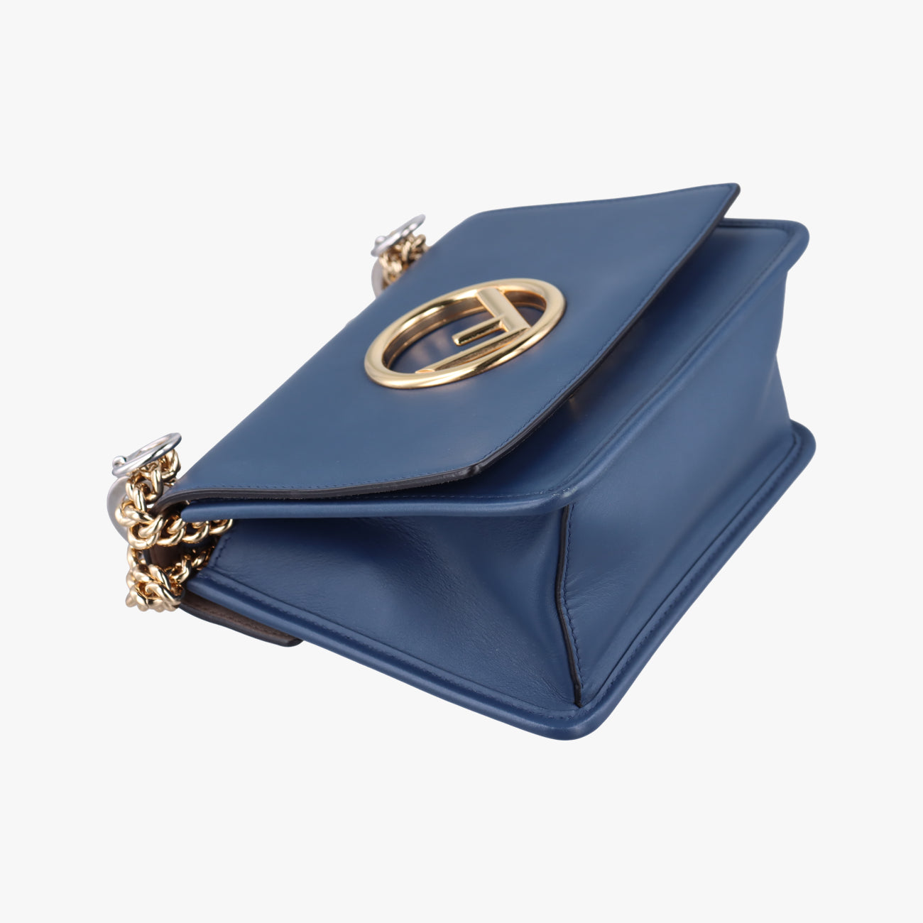 Vintage Fendi KAN I F Navy Leather 8BT286 shoulderbag | stylenewstar