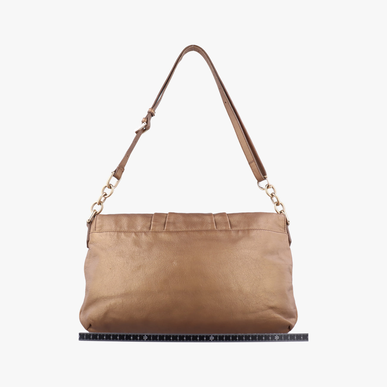 Secondhand Fendi Mia Flap Golden Leather 8BT163 shoulderbag | stylenewstar