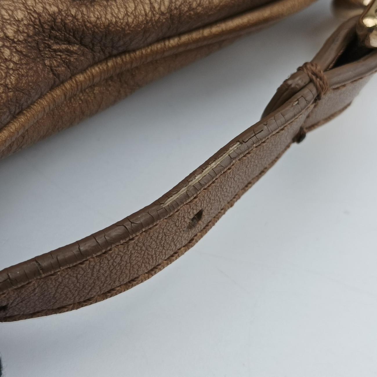 Secondhand Fendi Mia Flap Golden Leather 8BT163 shoulderbag | stylenewstar