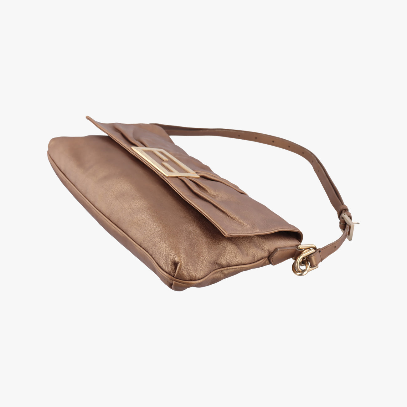 Secondhand Fendi Mia Flap Golden Leather 8BT163 shoulderbag | stylenewstar