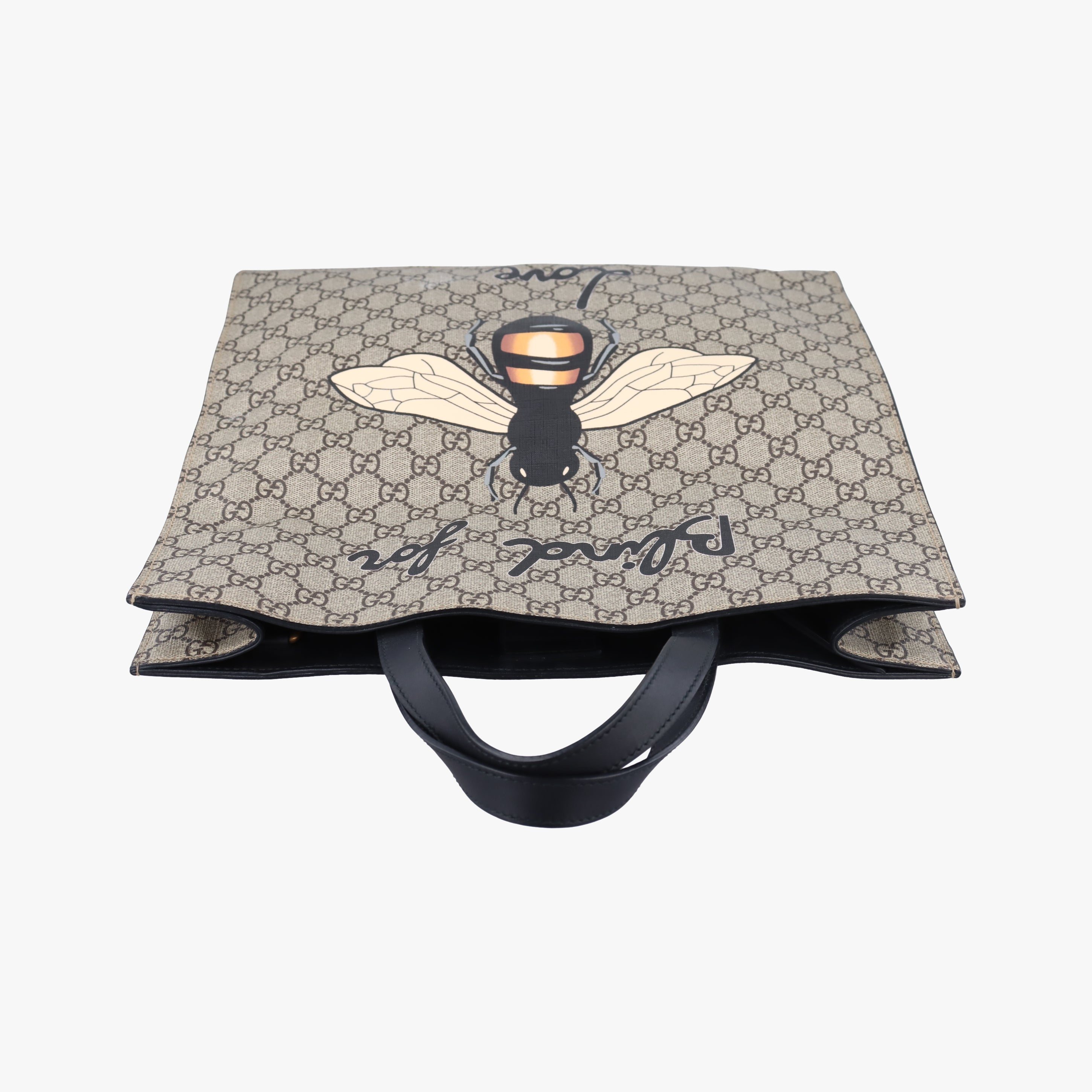 Pre-owned Gucci GG Supreme Bee beige×Multicolour PVC coated canvas 450950 shoulderbag | stylenewstar