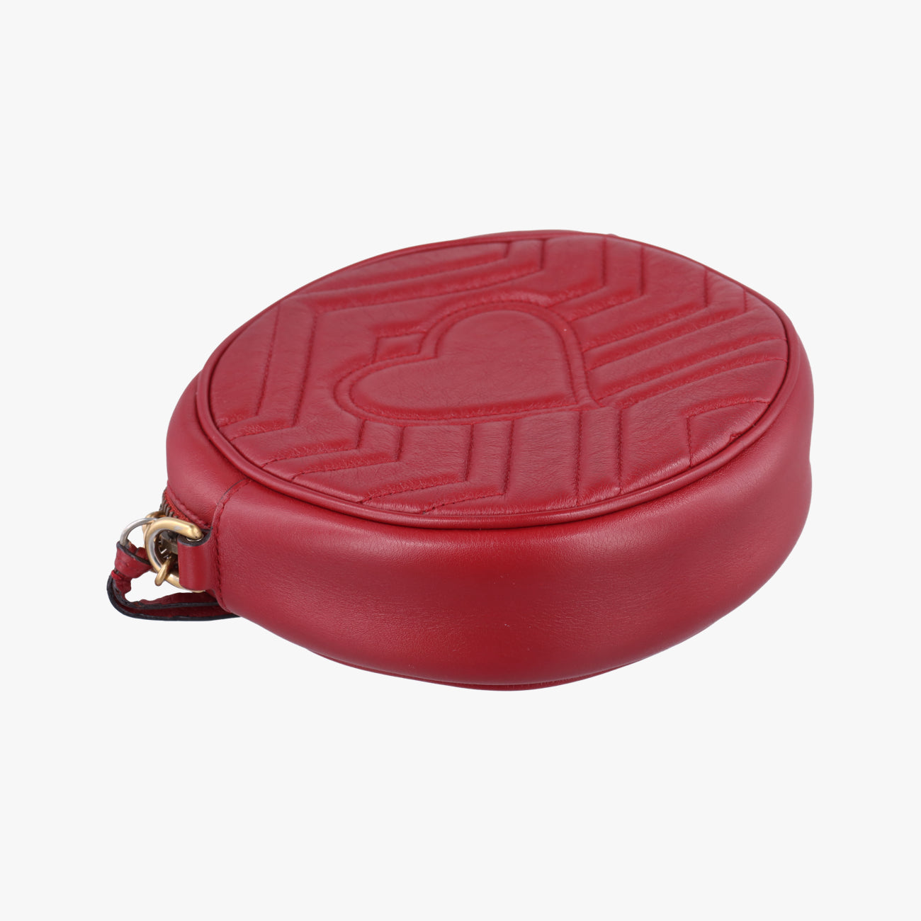 Pre-owned Gucci GG Marmont Red Leather 550154 shoulderbag | stylenewstar