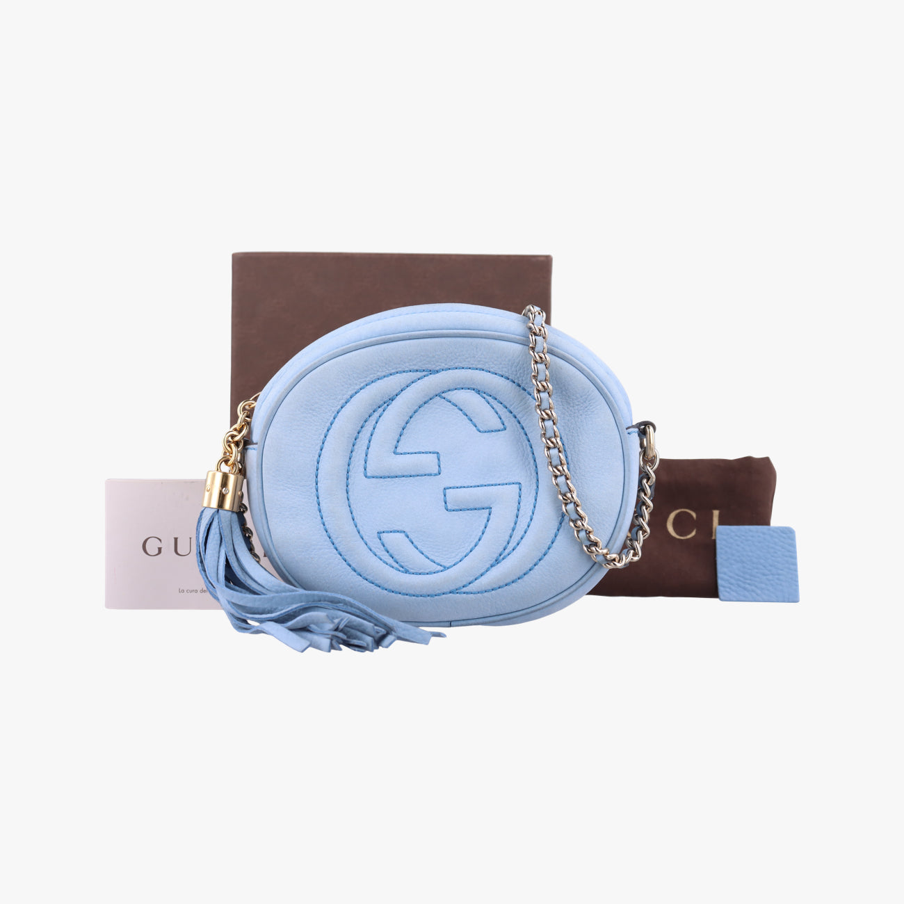 Secondhand Gucci Soho Blue Leather 353965 shoulderbag | stylenewstar
