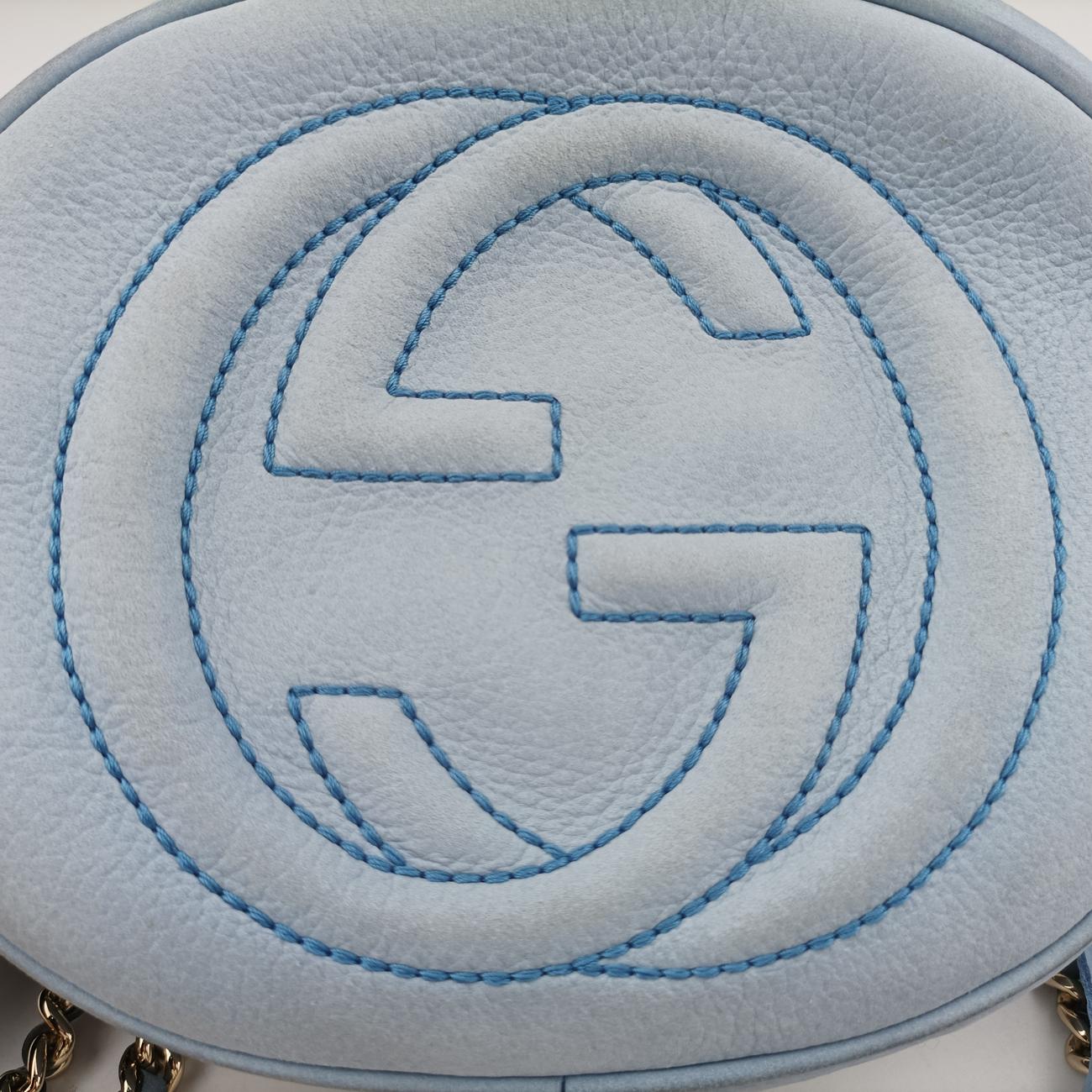 Secondhand Gucci Soho Blue Leather 353965 shoulderbag | stylenewstar