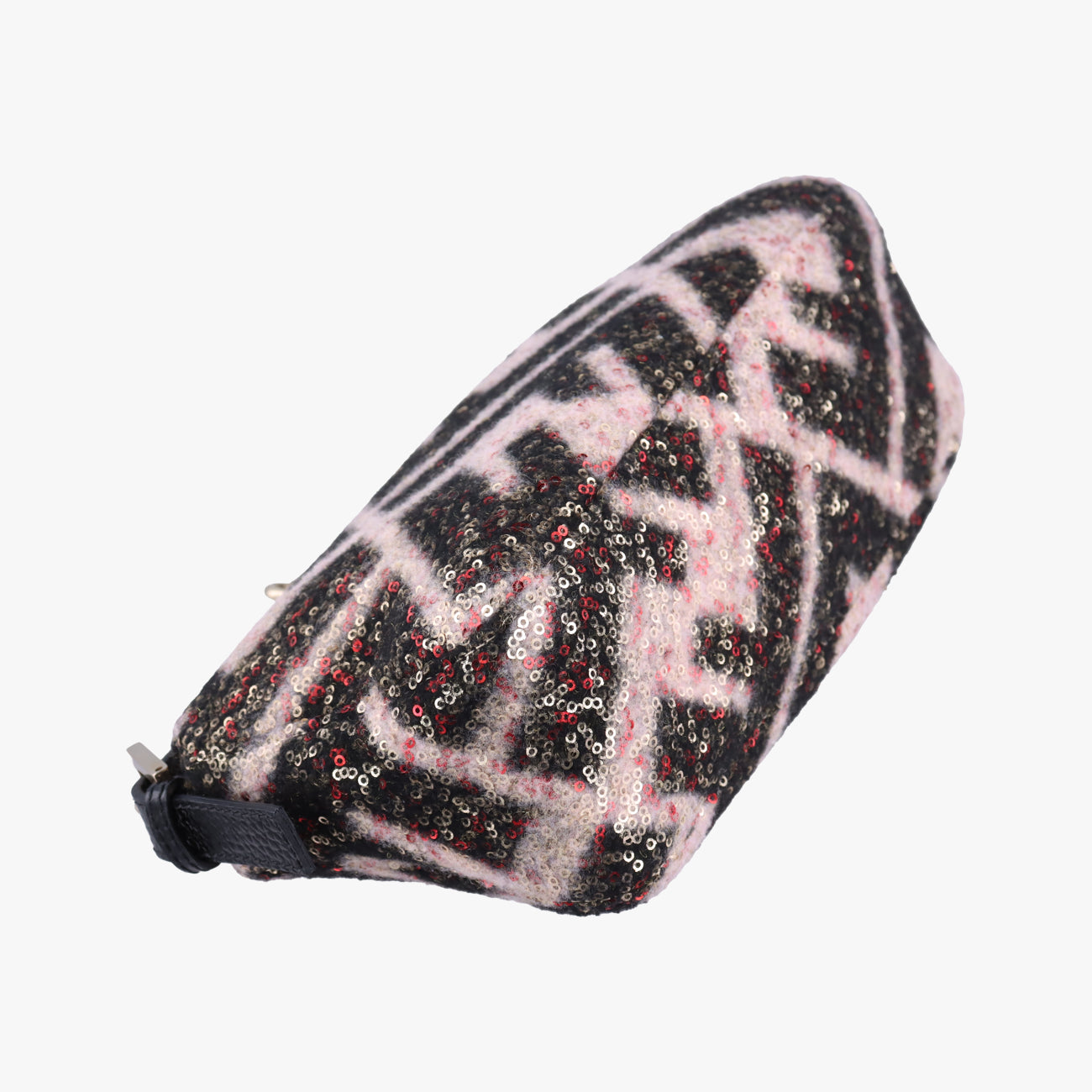 Pre-owned Fendi Zucchino Baguette Multicolour sequins 8BR003 shoulderbag | stylenewstar