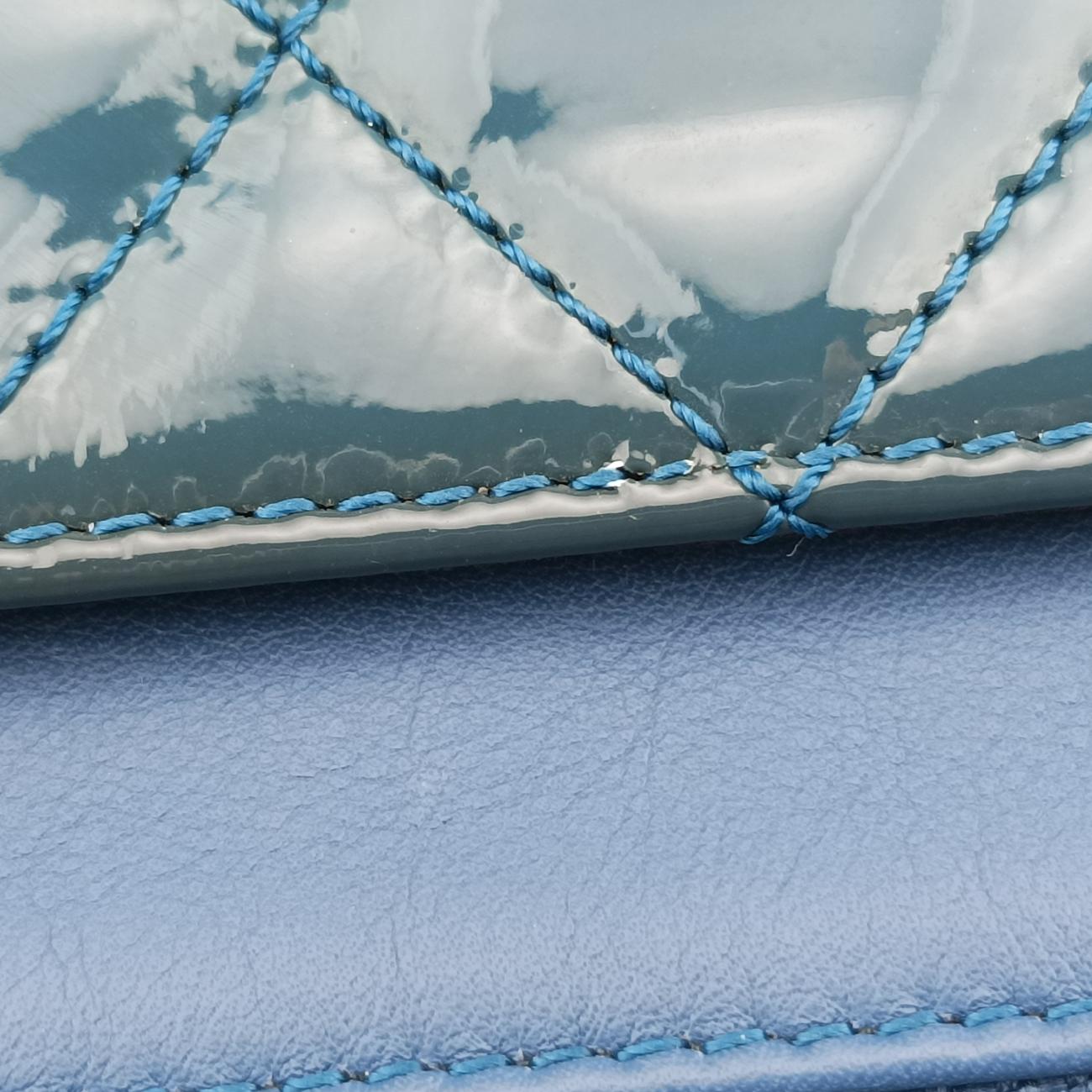 Secondhand Chanel Matelasse coco mark Blue Patent A92534 shoulderbag | stylenewstar