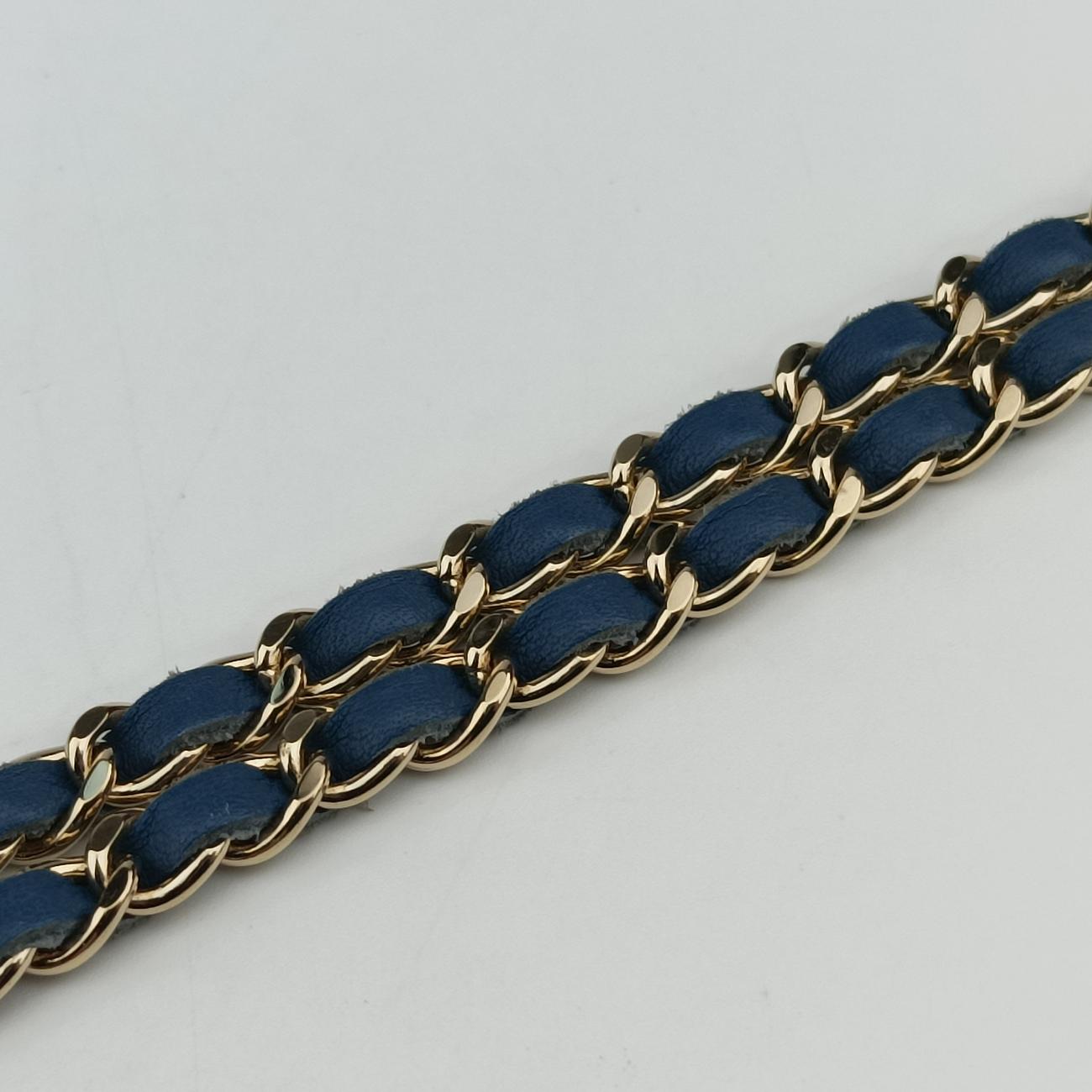 Secondhand Chanel Matelasse coco mark Blue Patent A92534 shoulderbag | stylenewstar