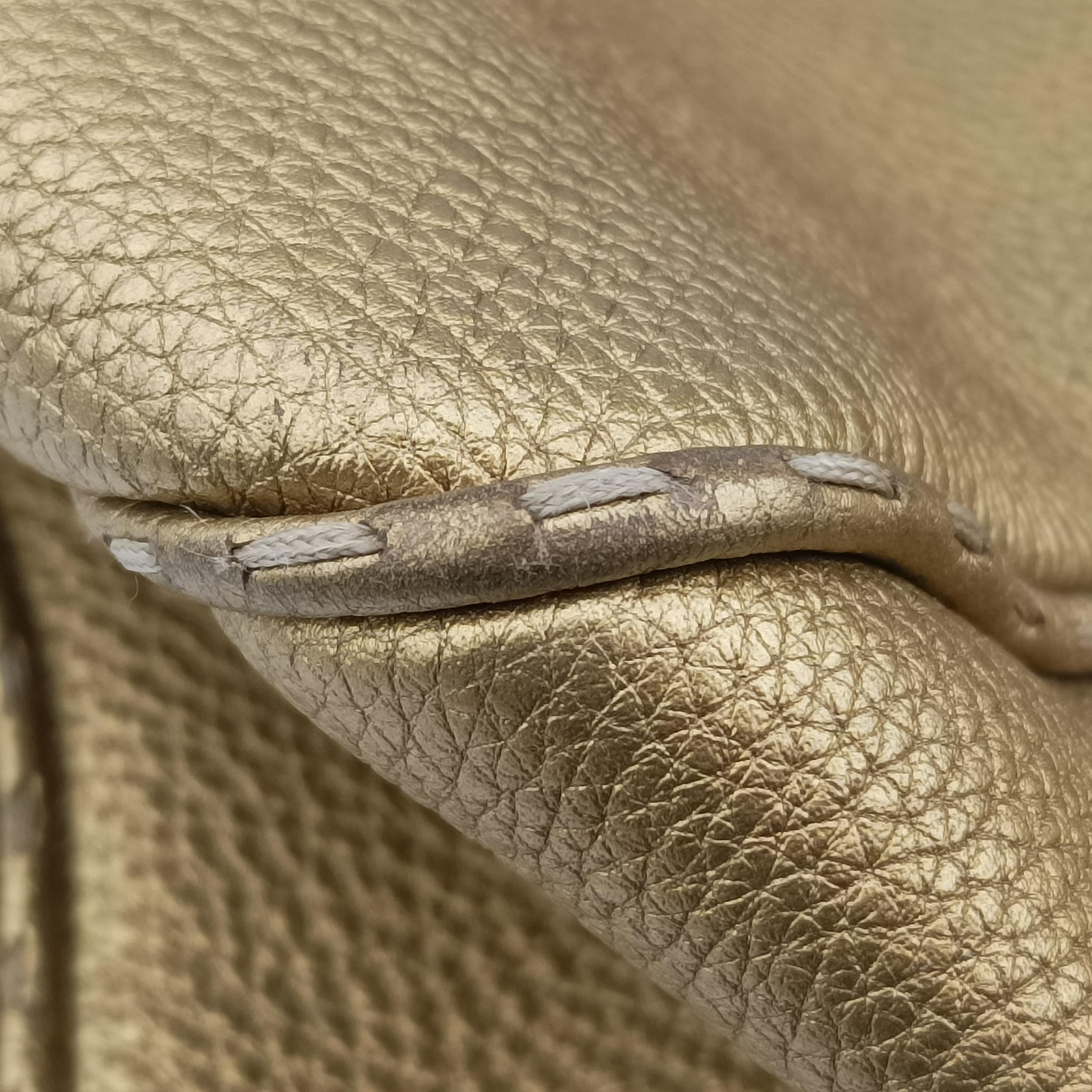 Pre-owned Fendi Selleria Golden Leather 8BR489 shoulderbag | stylenewstar