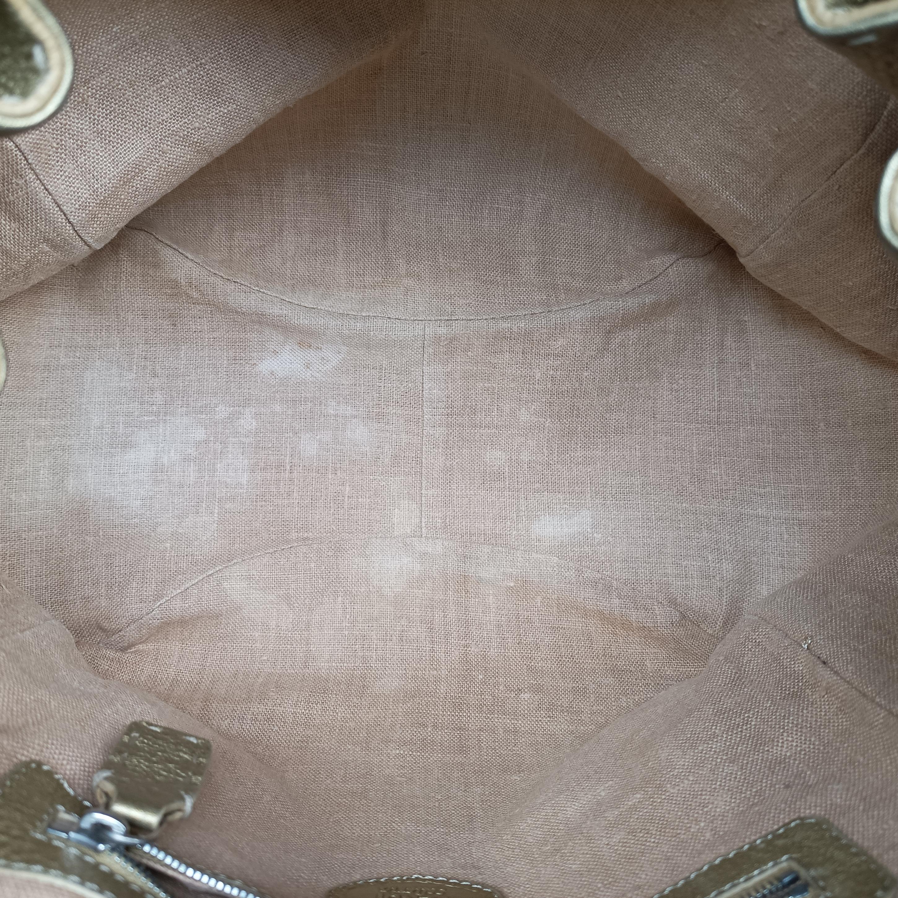 Pre-owned Fendi Selleria Golden Leather 8BR489 shoulderbag | stylenewstar