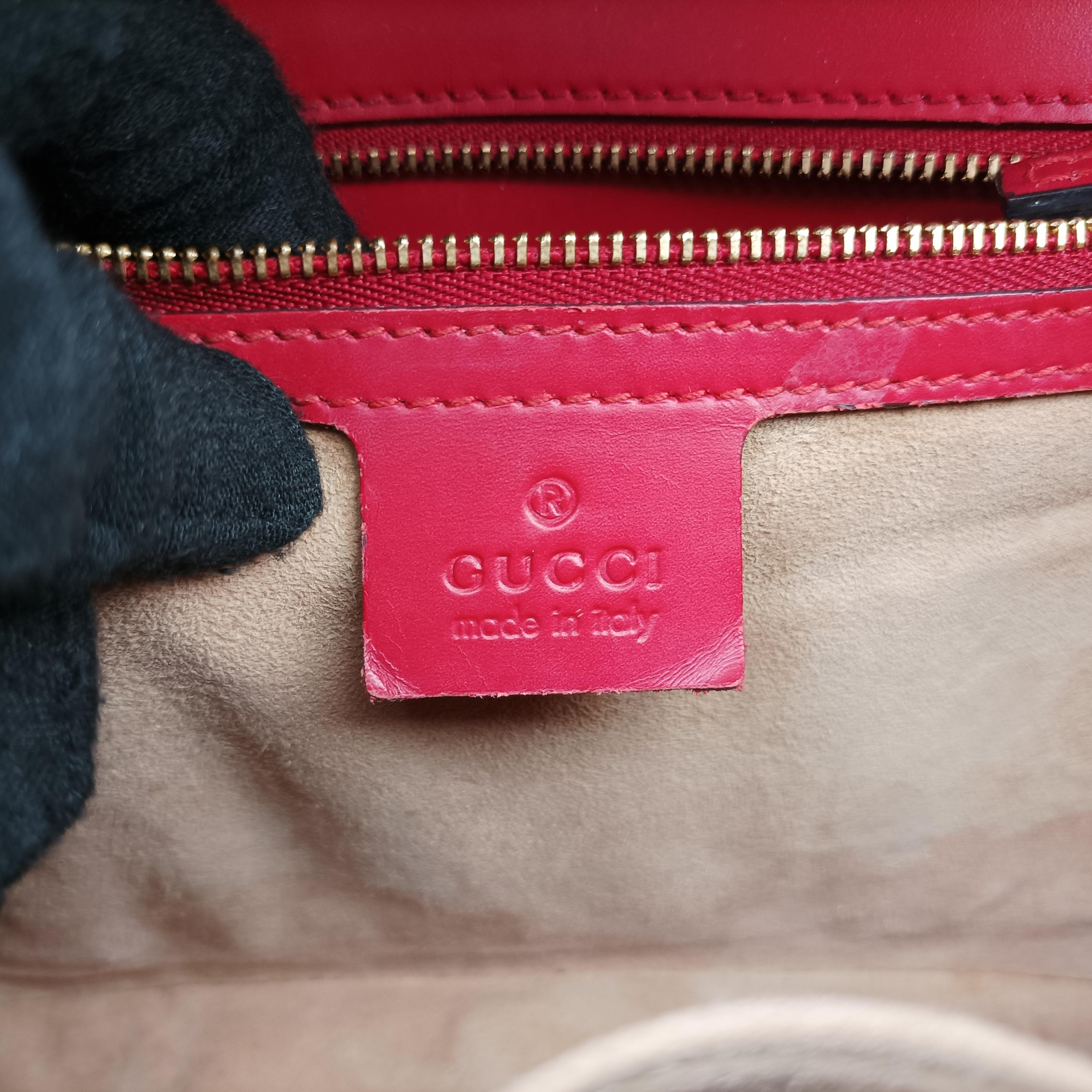 Vintage Gucci Sylvie Red×navy Leather 421882 shoulderbag | stylenewstar
