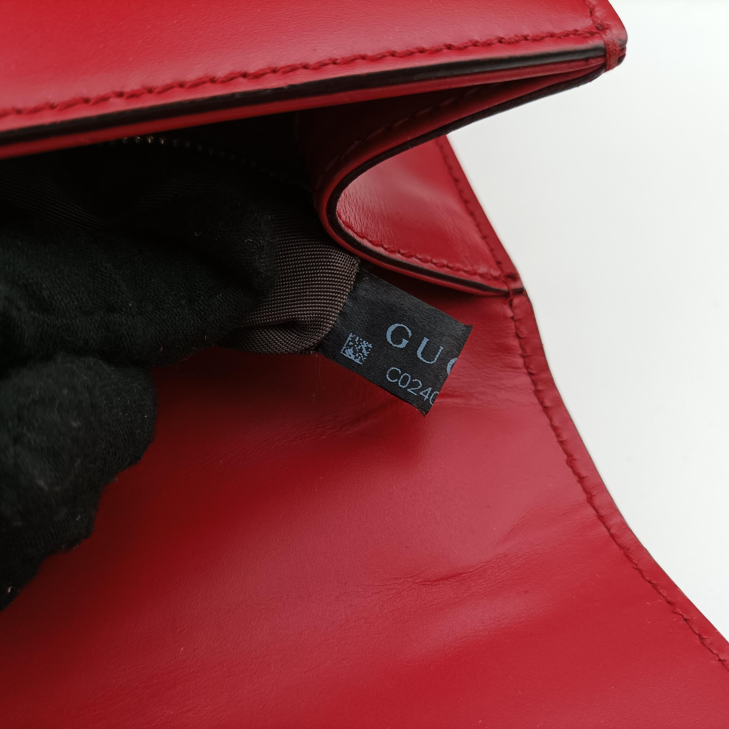 Vintage Gucci Sylvie Red×navy Leather 421882 shoulderbag | stylenewstar