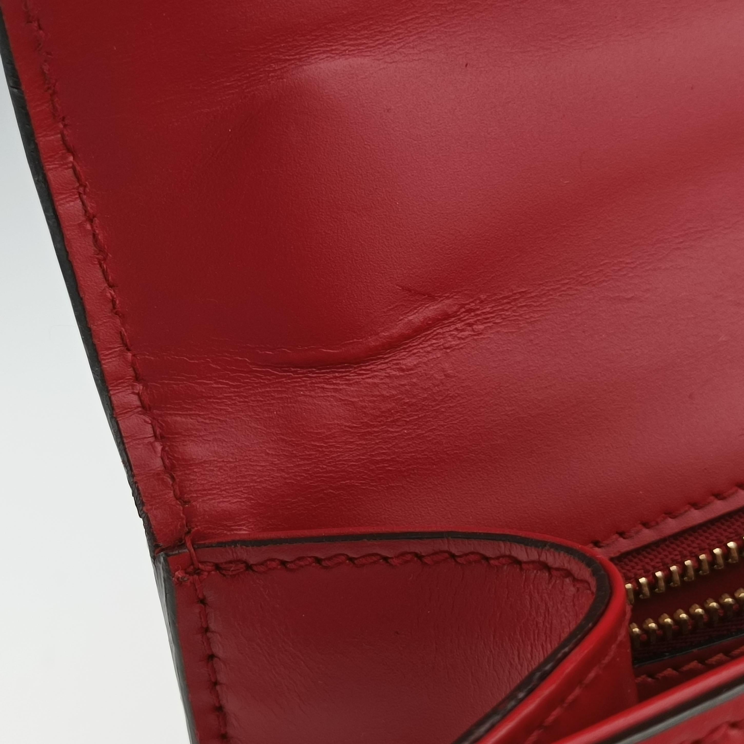 Vintage Gucci Sylvie Red×navy Leather 421882 shoulderbag | stylenewstar