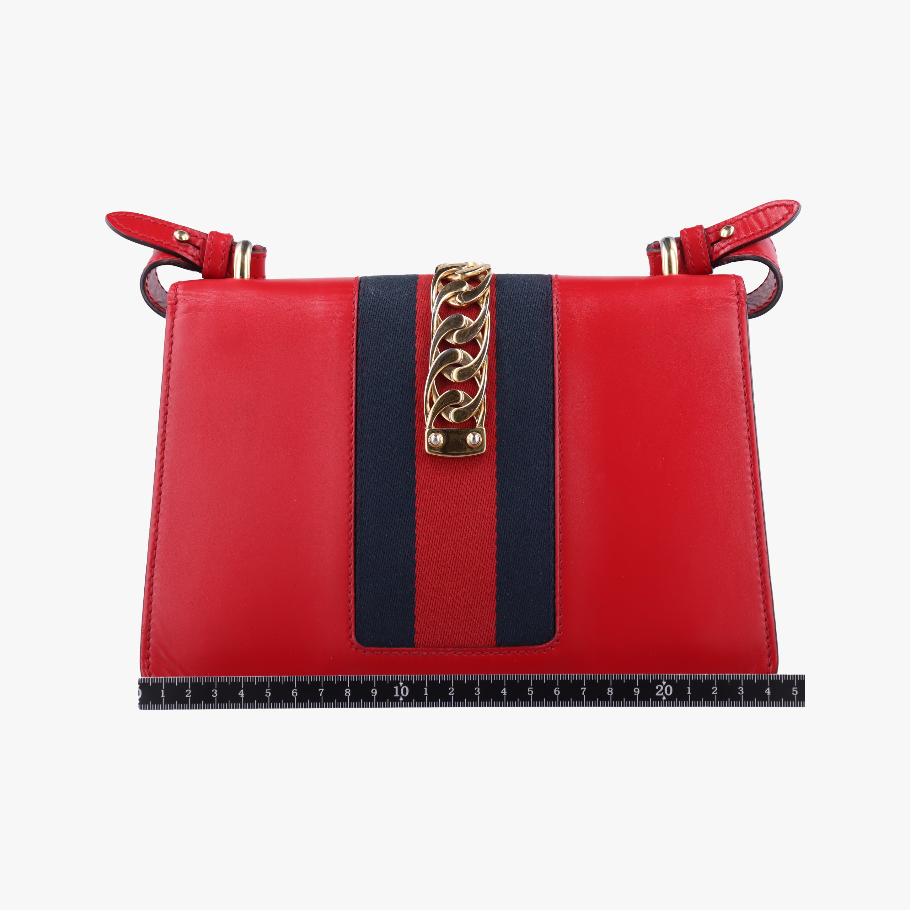 Vintage Gucci Sylvie Red×navy Leather 421882 shoulderbag | stylenewstar