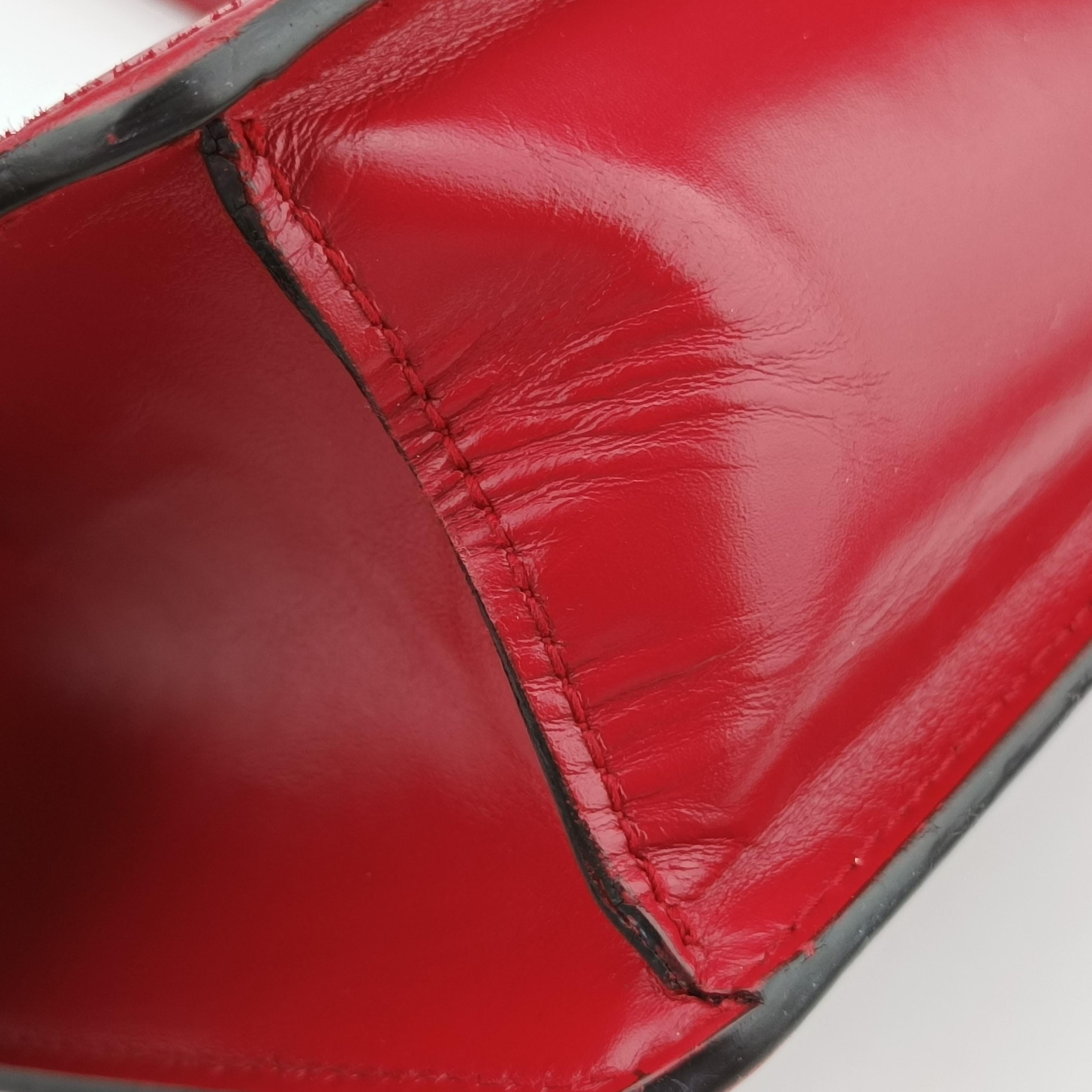 Vintage Gucci Sylvie Red×navy Leather 421882 shoulderbag | stylenewstar