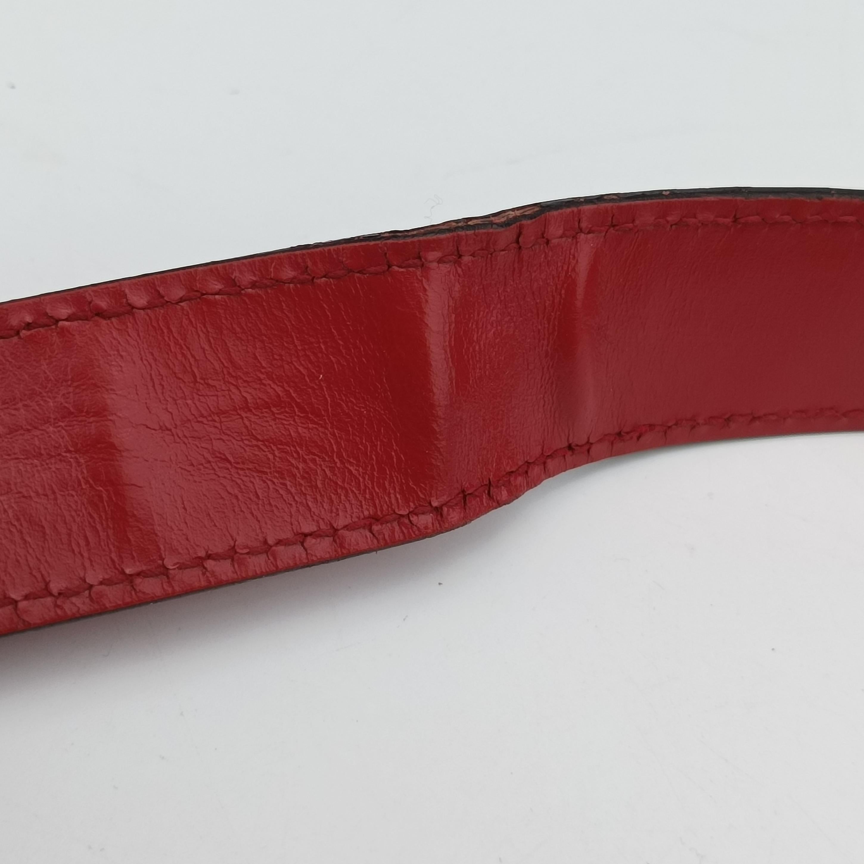 Vintage Gucci Sylvie Red×navy Leather 421882 shoulderbag | stylenewstar