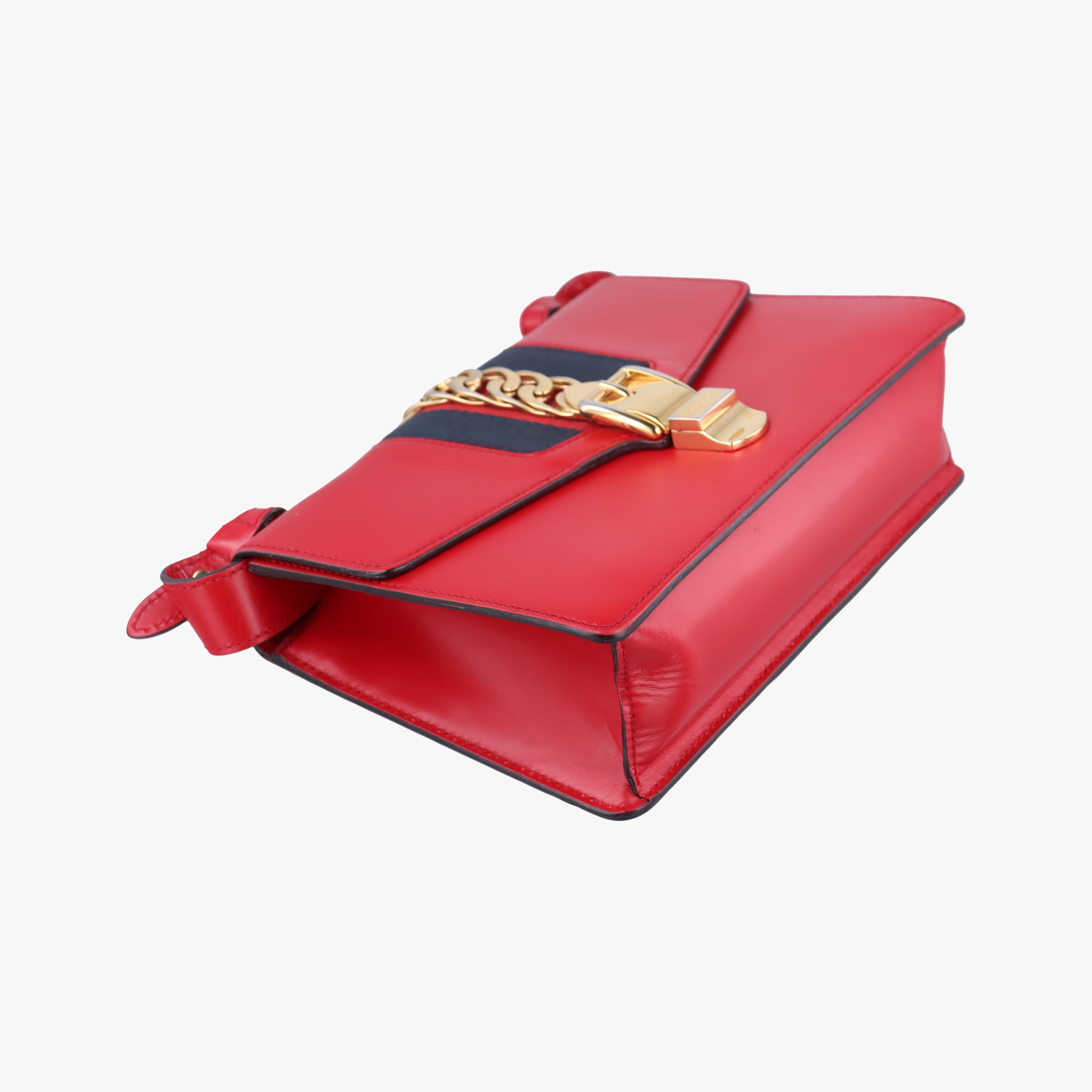 Vintage Gucci Sylvie Red×navy Leather 421882 shoulderbag | stylenewstar