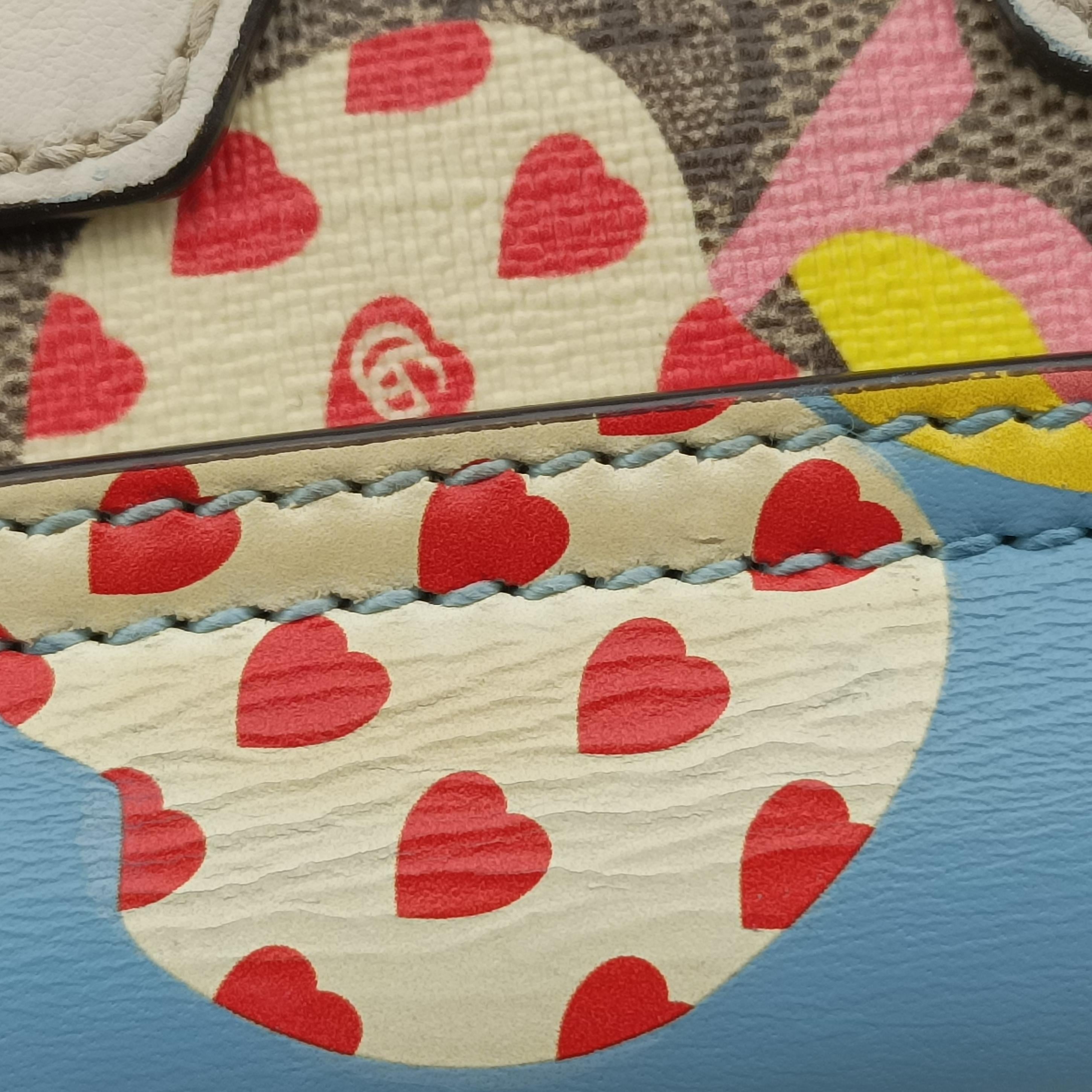 Vintage Gucci Padlock Beige x Blue x Multicolor PVC coated canvas 409487 shoulderbag | stylenewstar