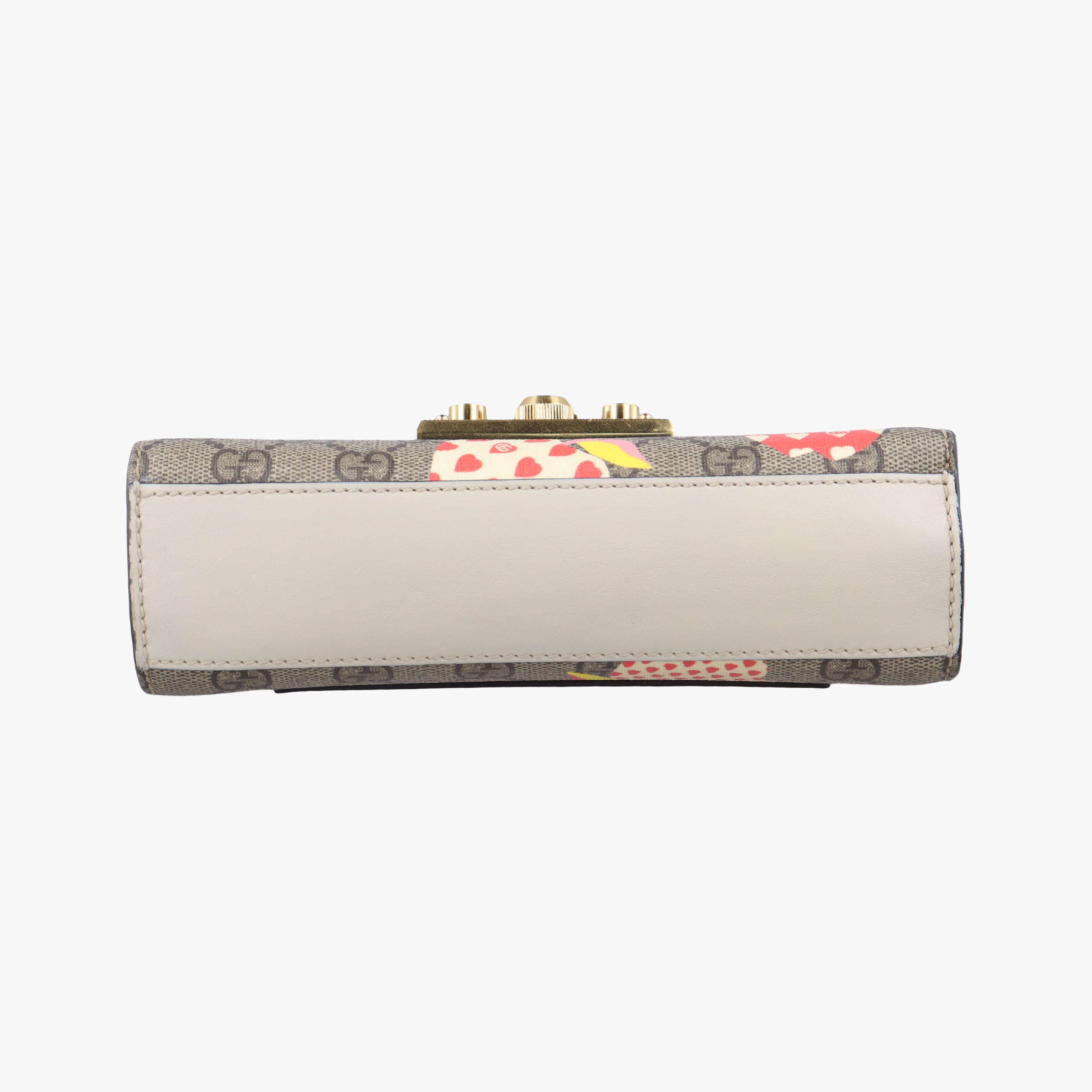 Vintage Gucci Padlock Beige x Blue x Multicolor PVC coated canvas 409487 shoulderbag | stylenewstar