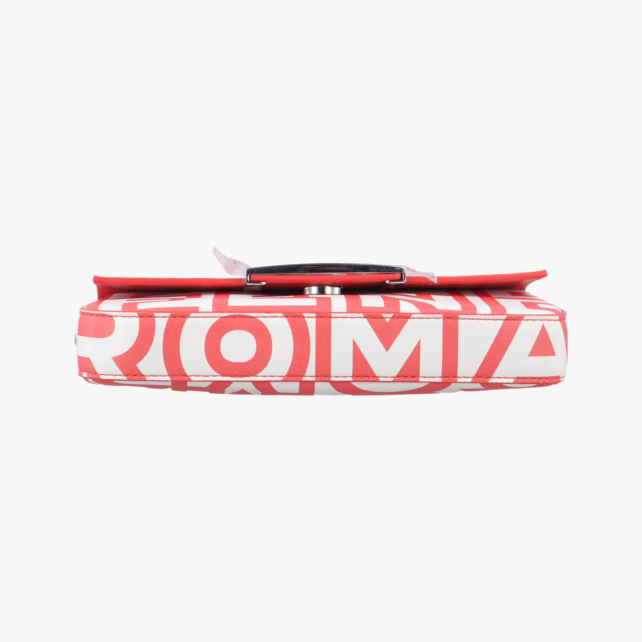 Pre-owned Fendi BAGUETTE Red×white Leather 7AS142 shoulderbag | stylenewstar