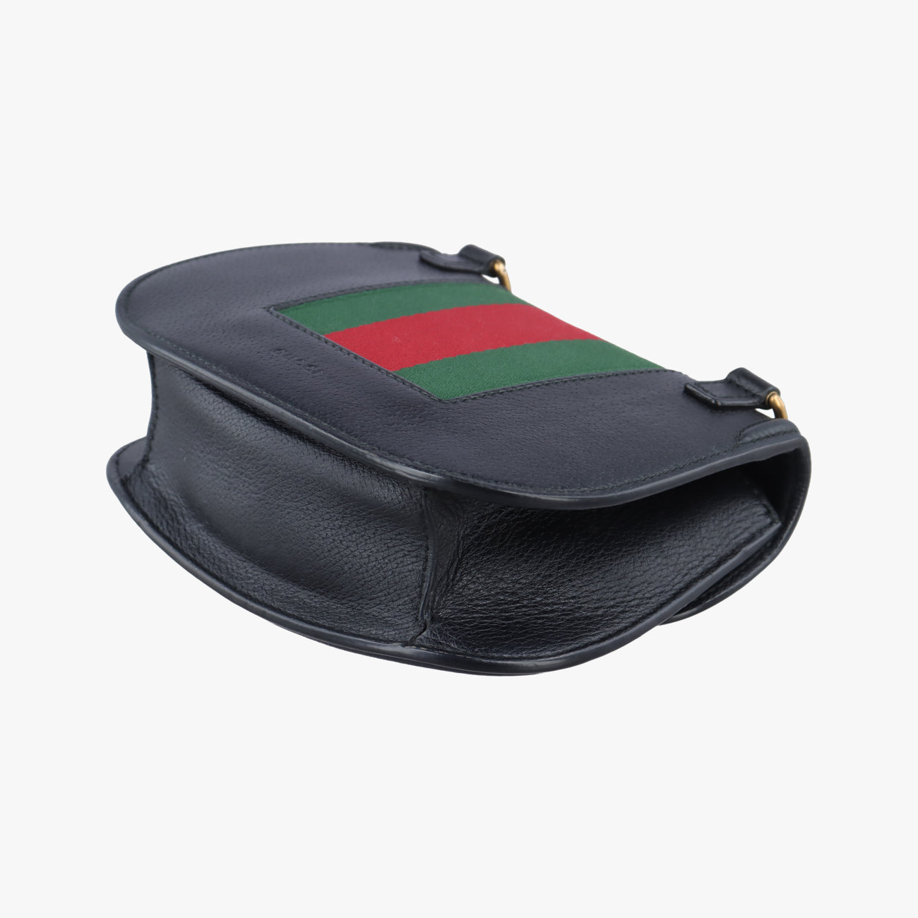 Pre-owned Gucci Web Crystal Butterfly Linea Totem Blackｘmulticolor Leather 505387 shoulderbag | stylenewstar