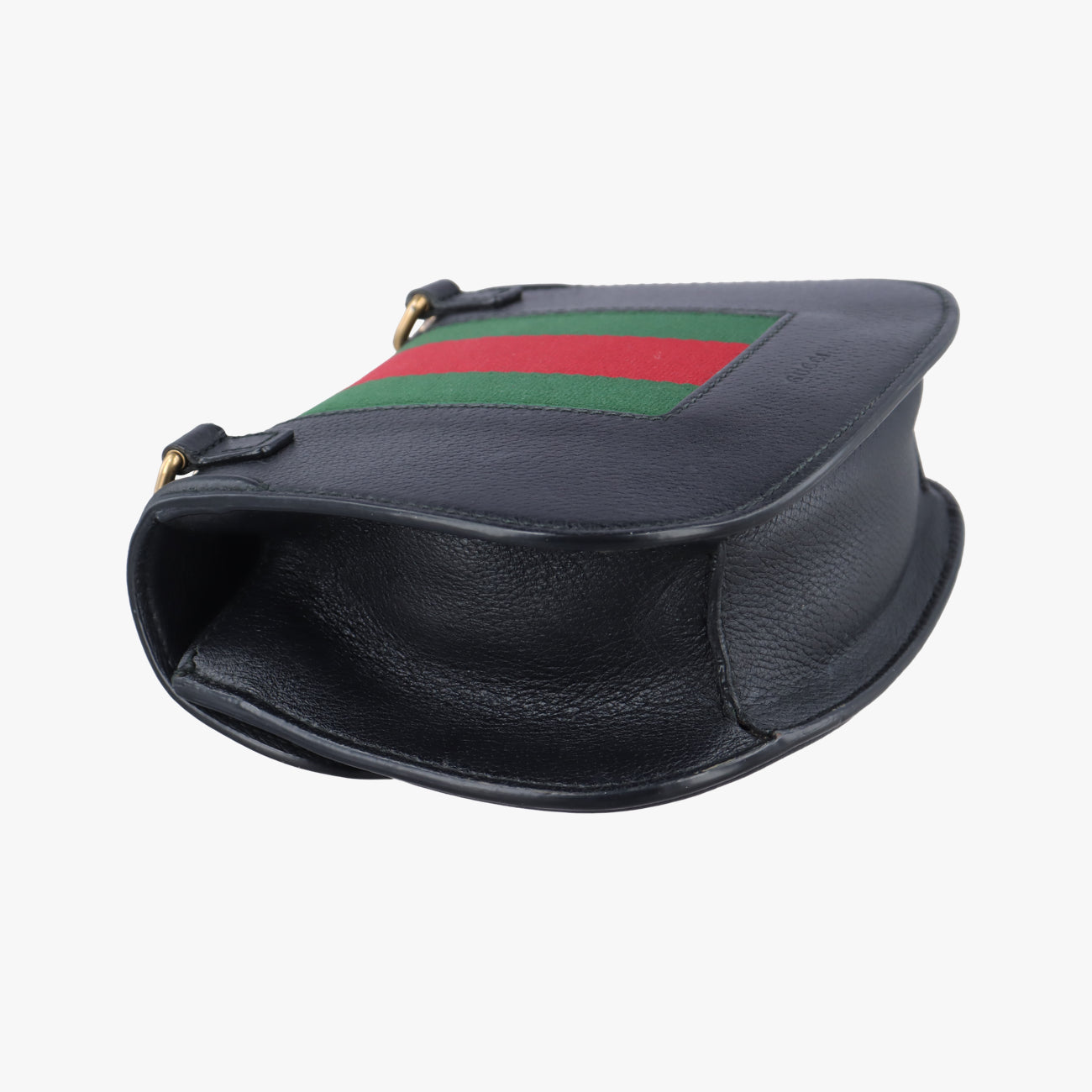 Pre-owned Gucci Web Crystal Butterfly Linea Totem Blackｘmulticolor Leather 505387 shoulderbag | stylenewstar