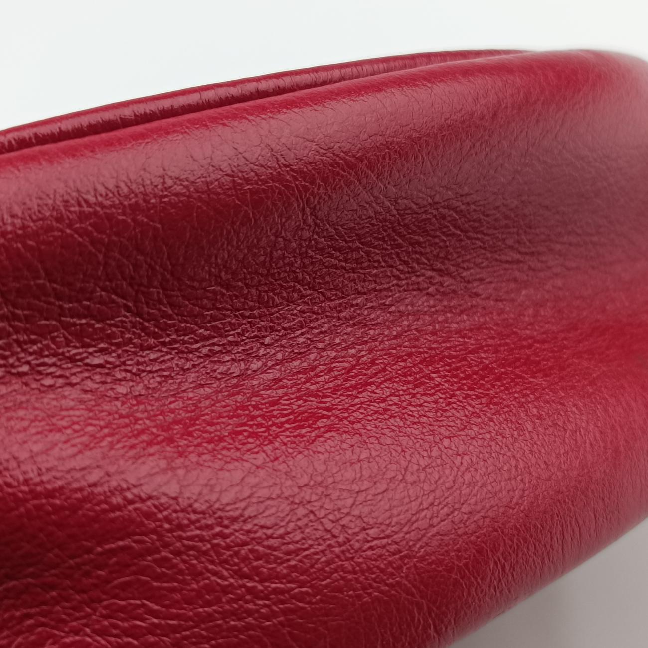 Pre-owned Gucci GG Marmont Red Leather 550154 shoulderbag | stylenewstar