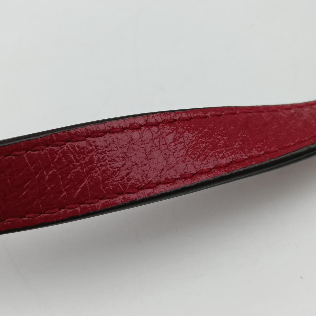 Pre-owned Gucci GG Marmont Red Leather 550154 shoulderbag | stylenewstar