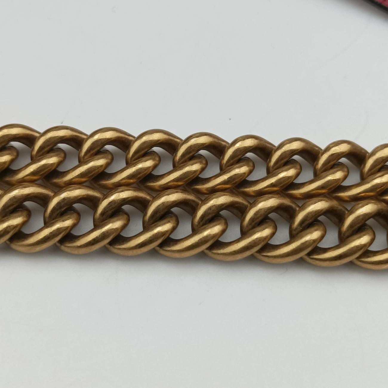 Pre-owned Gucci GG Marmont Red Leather 550154 shoulderbag | stylenewstar