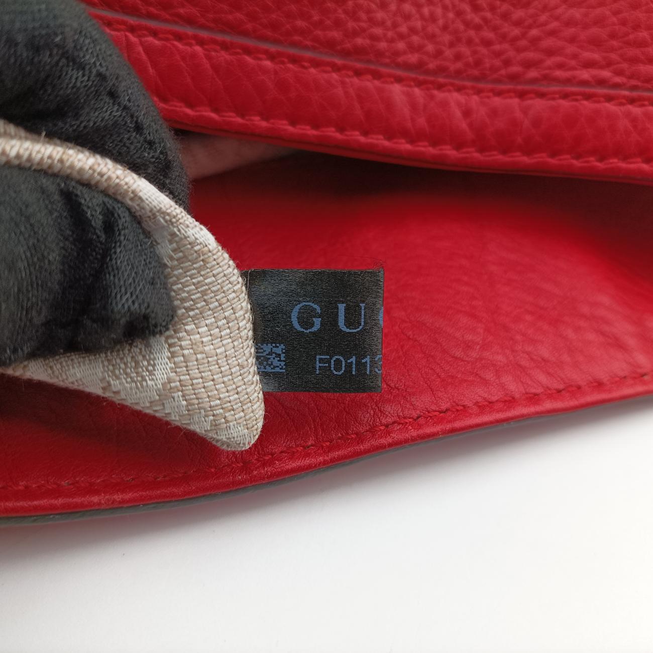 Pre-owned Gucci Bamboo Red Leather 282315 shoulderbag | stylenewstar