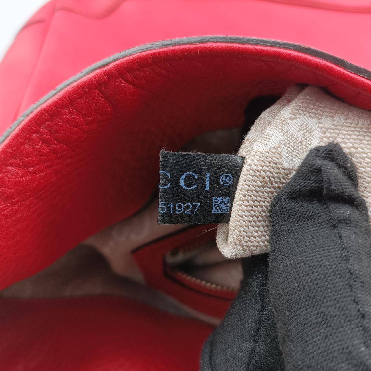 Pre-owned Gucci Bamboo Red Leather 282315 shoulderbag | stylenewstar