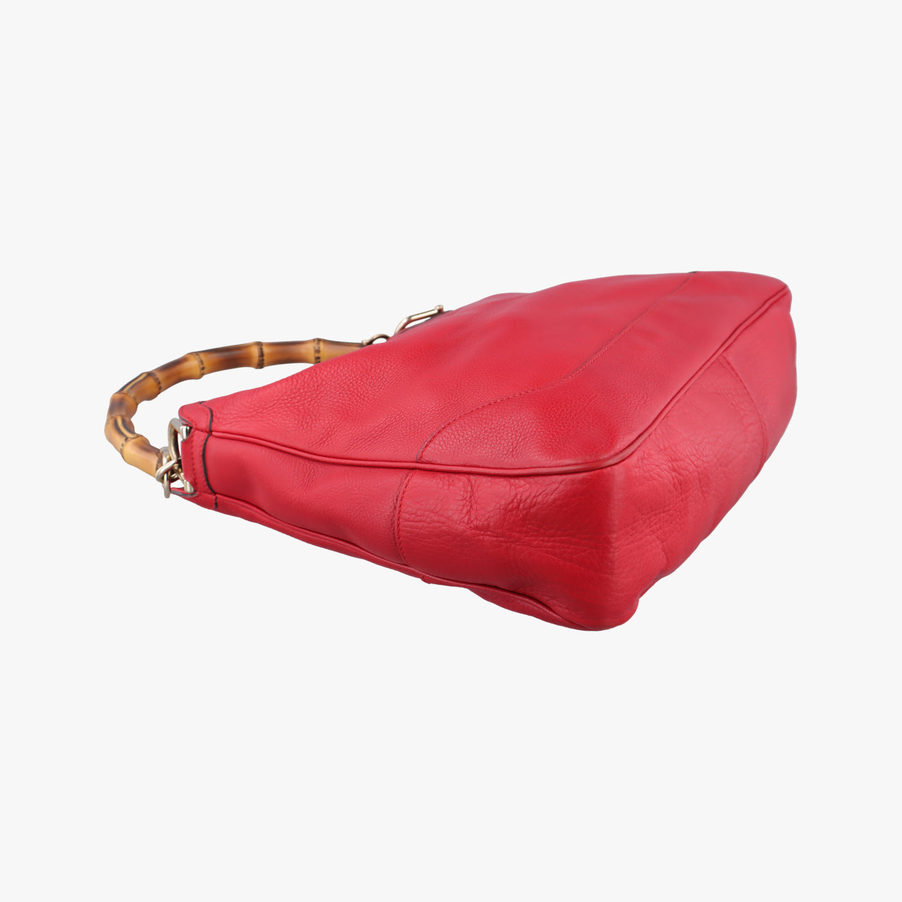 Pre-owned Gucci Bamboo Red Leather 282315 shoulderbag | stylenewstar