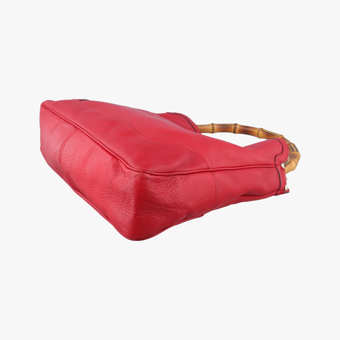 Pre-owned Gucci Bamboo Red Leather 282315 shoulderbag | stylenewstar