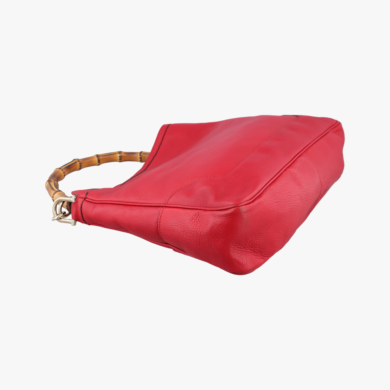Pre-owned Gucci Bamboo Red Leather 282315 shoulderbag | stylenewstar