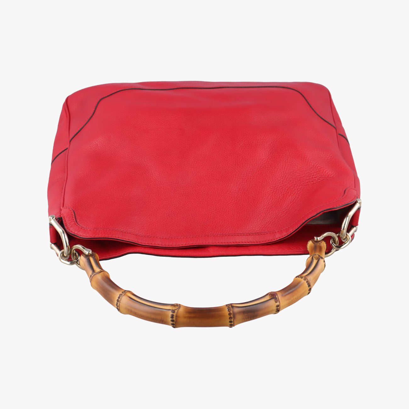 Pre-owned Gucci Bamboo Red Leather 282315 shoulderbag | stylenewstar