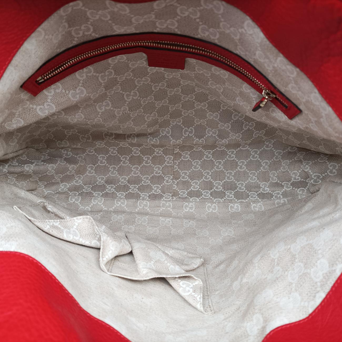 Pre-owned Gucci Bamboo Red Leather 282315 shoulderbag | stylenewstar