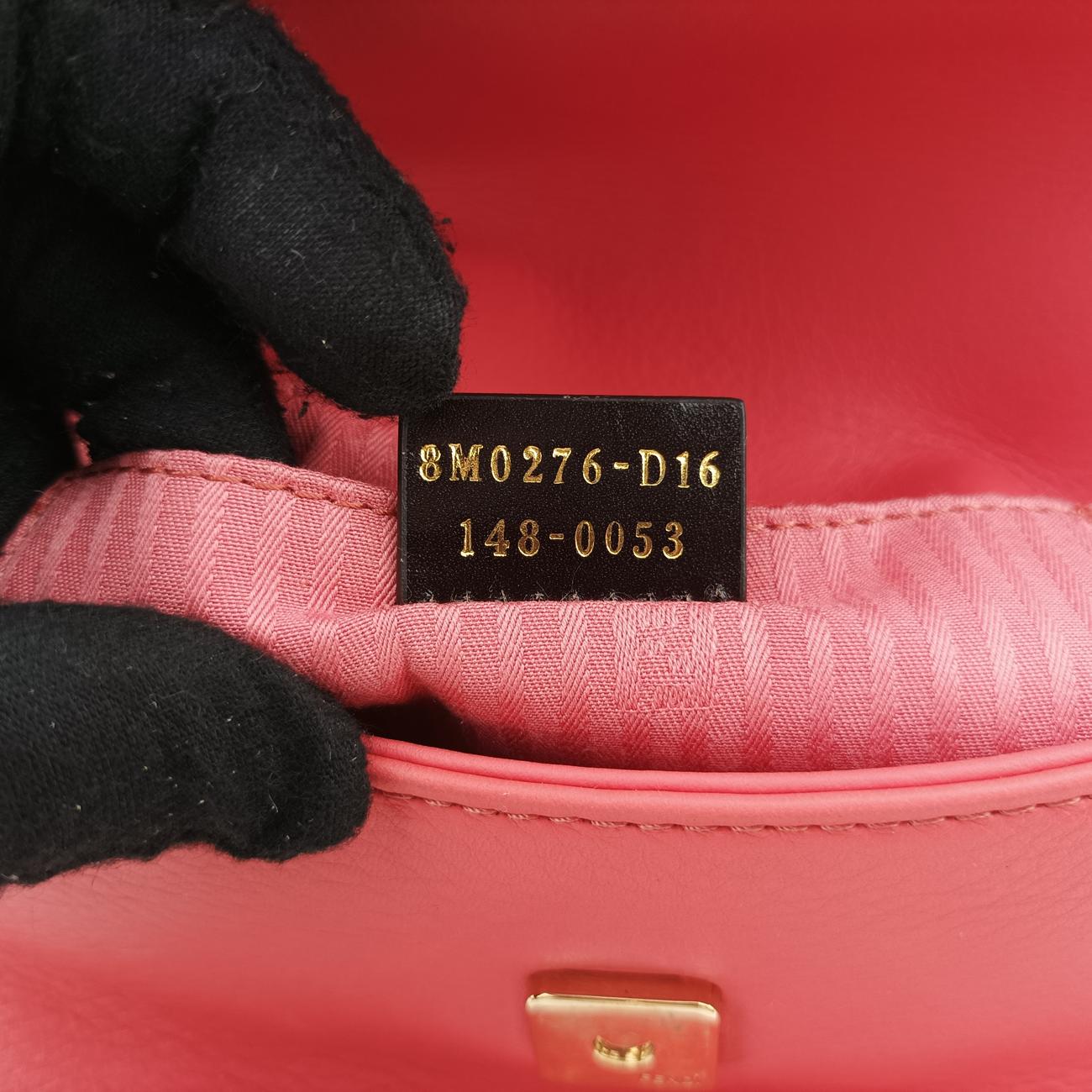 Secondhand Fendi Fendista Pochette Pink Leather 8MO276 shoulderbag | stylenewstar