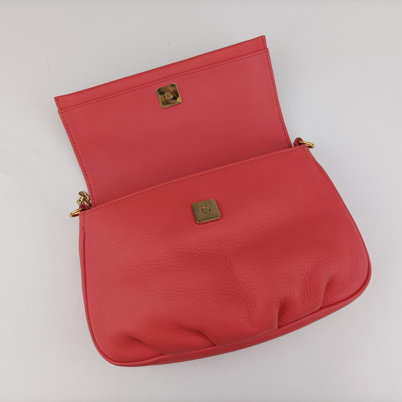 Secondhand Fendi Fendista Pochette Pink Leather 8MO276 shoulderbag | stylenewstar