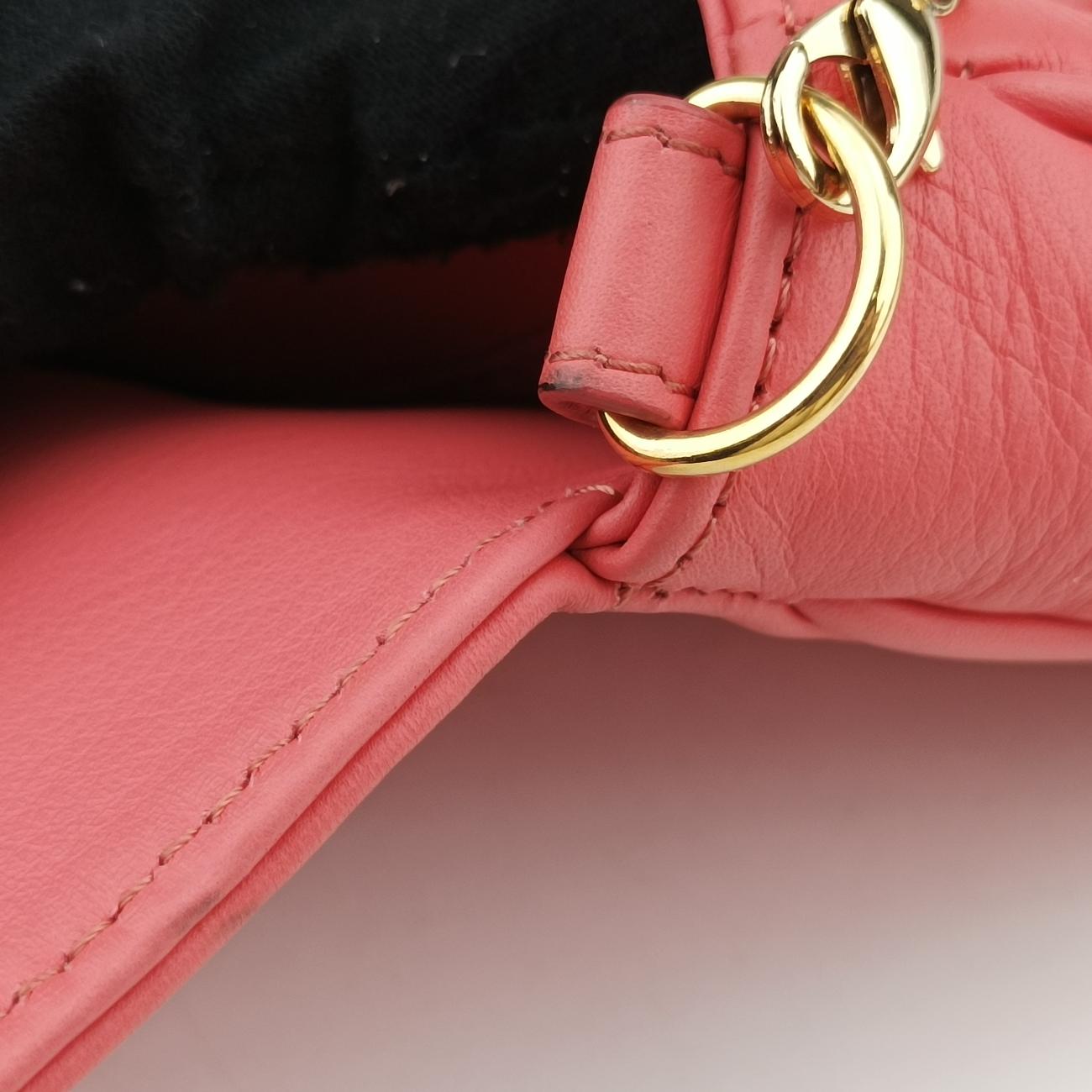 Secondhand Fendi Fendista Pochette Pink Leather 8MO276 shoulderbag | stylenewstar
