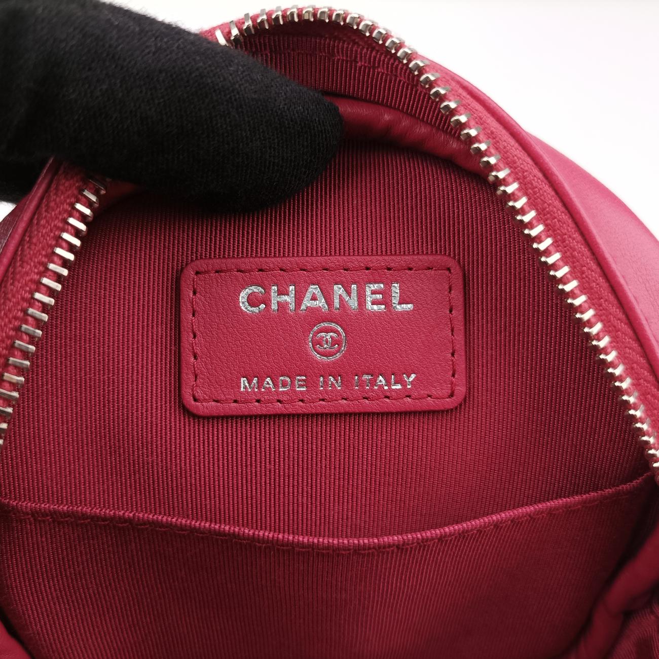 Pre-owned Chanel Matelasse Round Pink Lambskin A70657 shoulderbag | stylenewstar