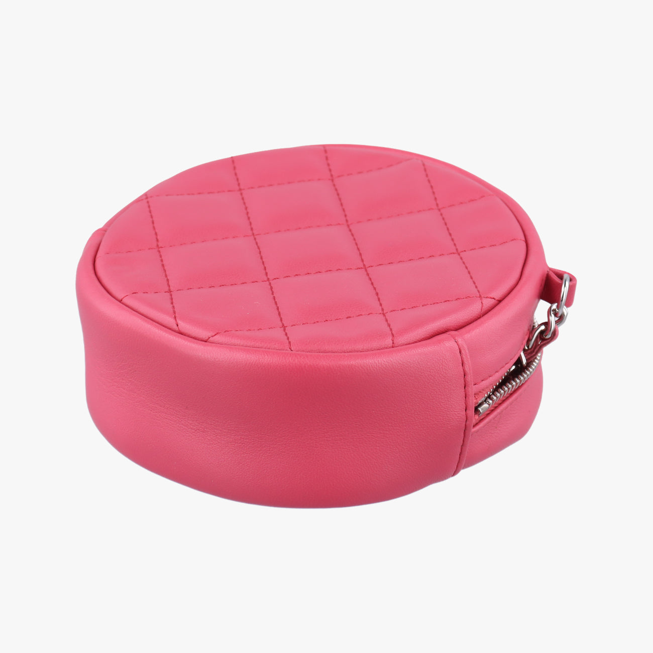Pre-owned Chanel Matelasse Round Pink Lambskin A70657 shoulderbag | stylenewstar