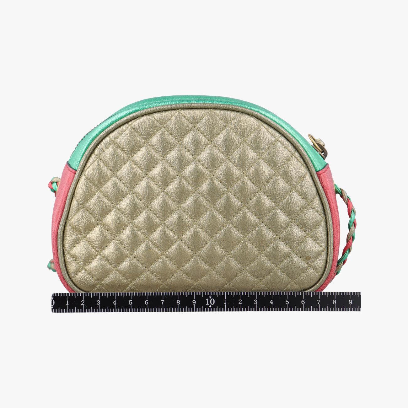 Pre-owned Gucci Laminate Red×Green Leather 534951 shoulderbag | stylenewstar