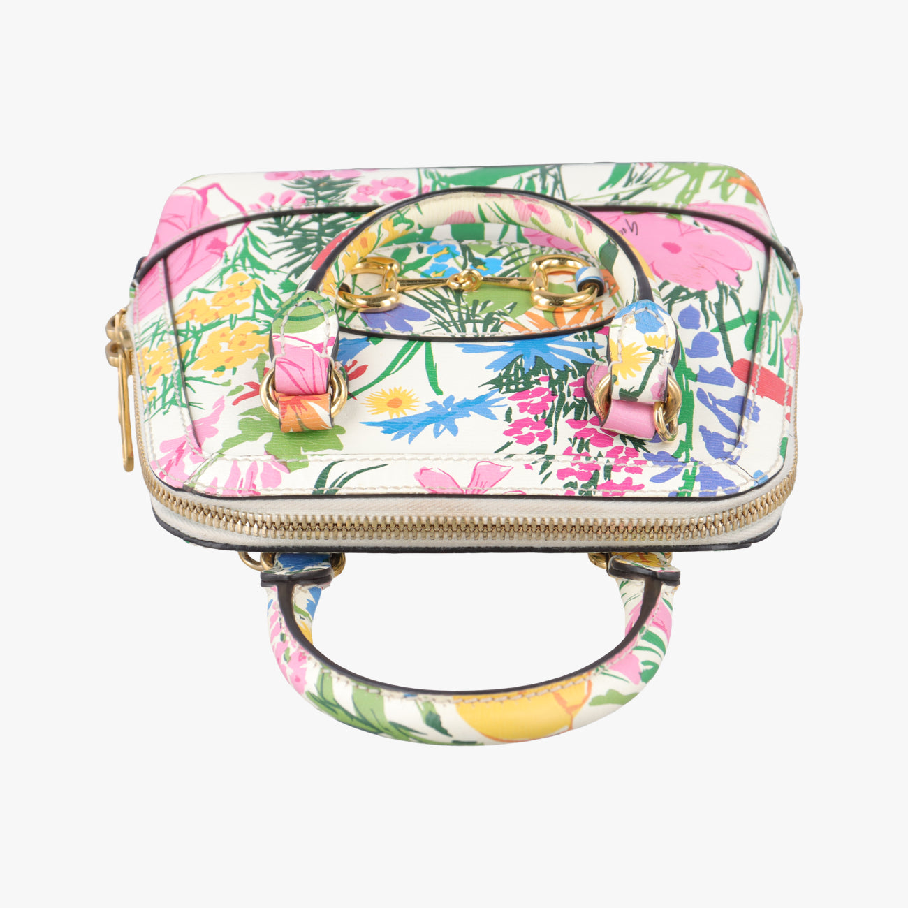 Pre-owned Gucci KEN SCOTT Horsebit 1955 Multicolour Leather 640716 shoulderbag | stylenewstar