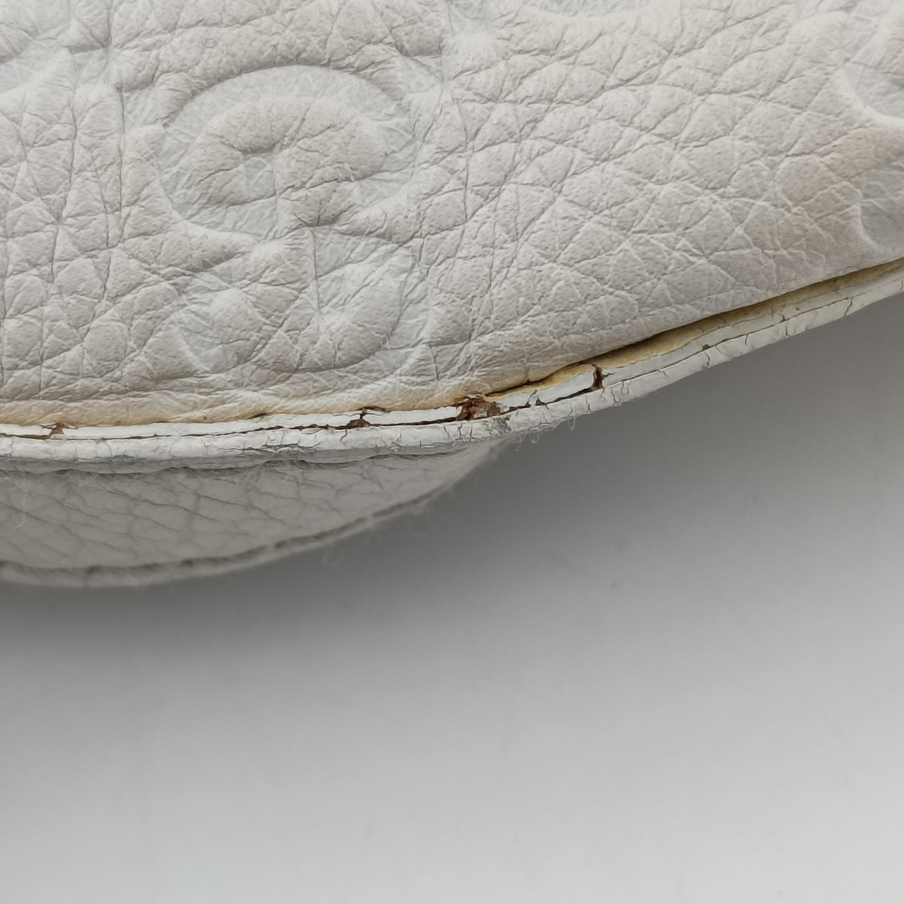 Vintage Gucci GG Neoprene White Leather 241101 shoulderbag | stylenewstar