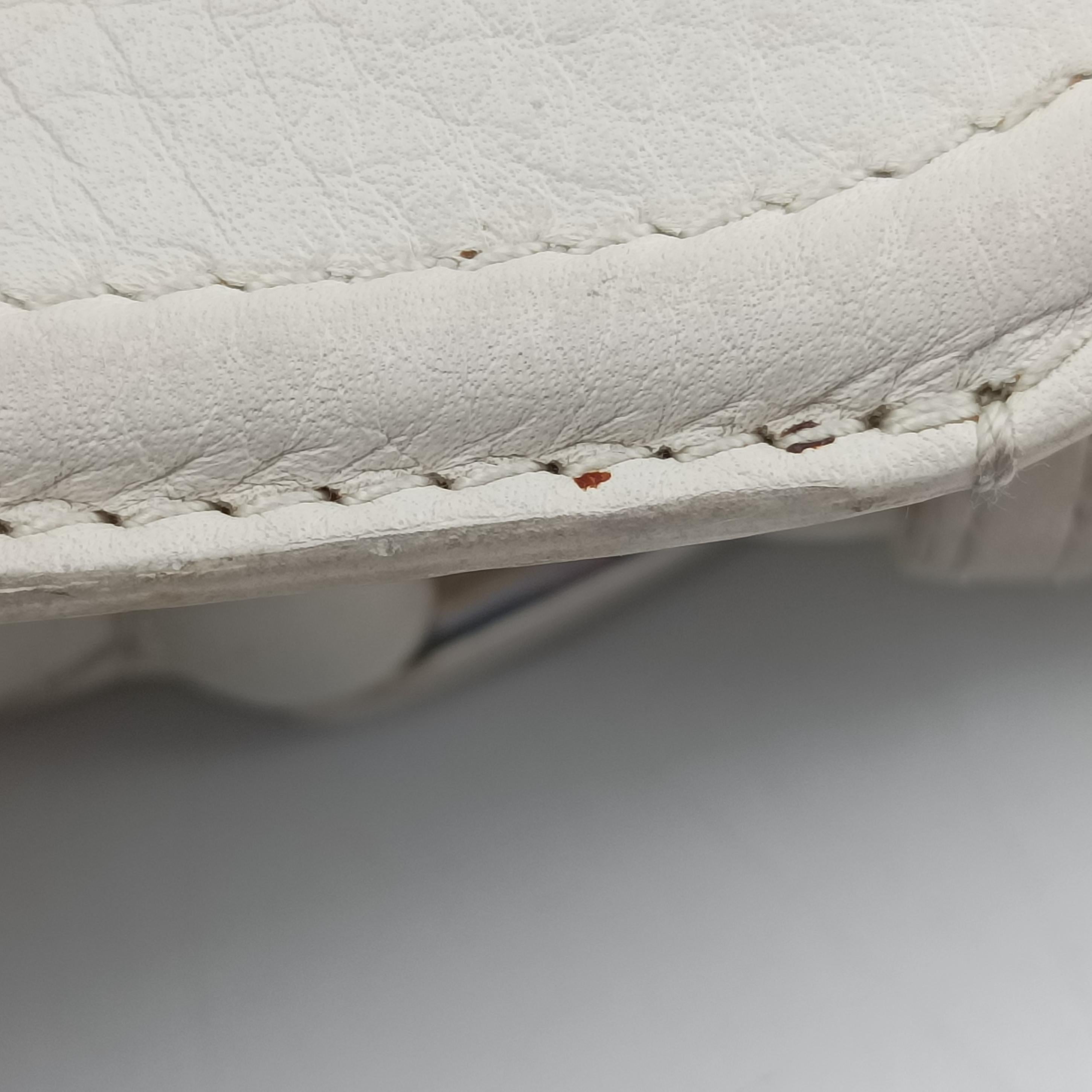 Vintage Gucci GG Neoprene White Leather 241101 shoulderbag | stylenewstar