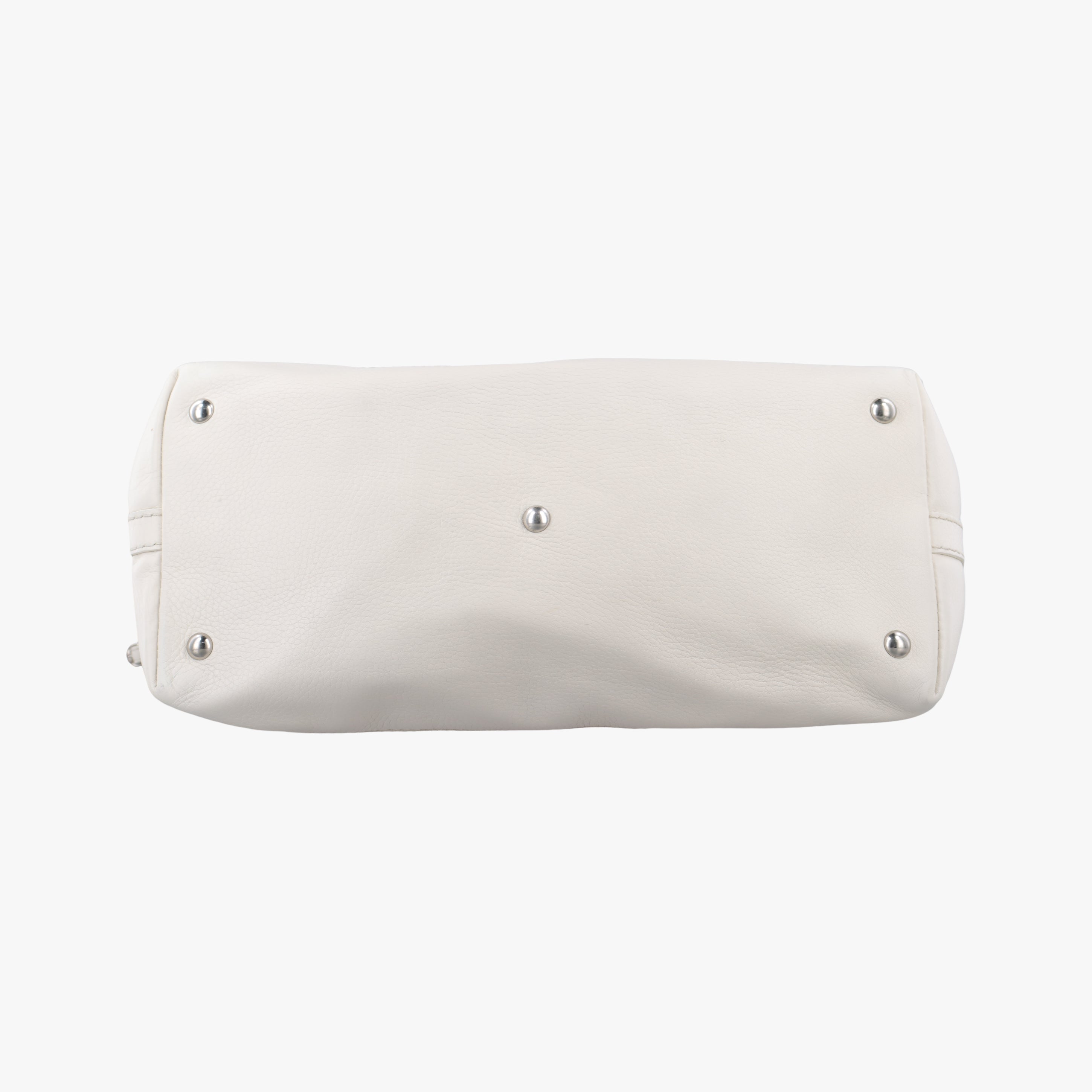 Vintage Gucci GG Neoprene White Leather 241101 shoulderbag | stylenewstar